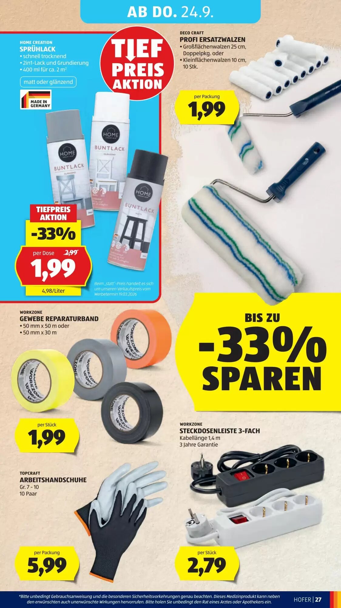 Hofer Flugblatt (ab 18.09.2026) - Angebote und Prospekt - Seite 33