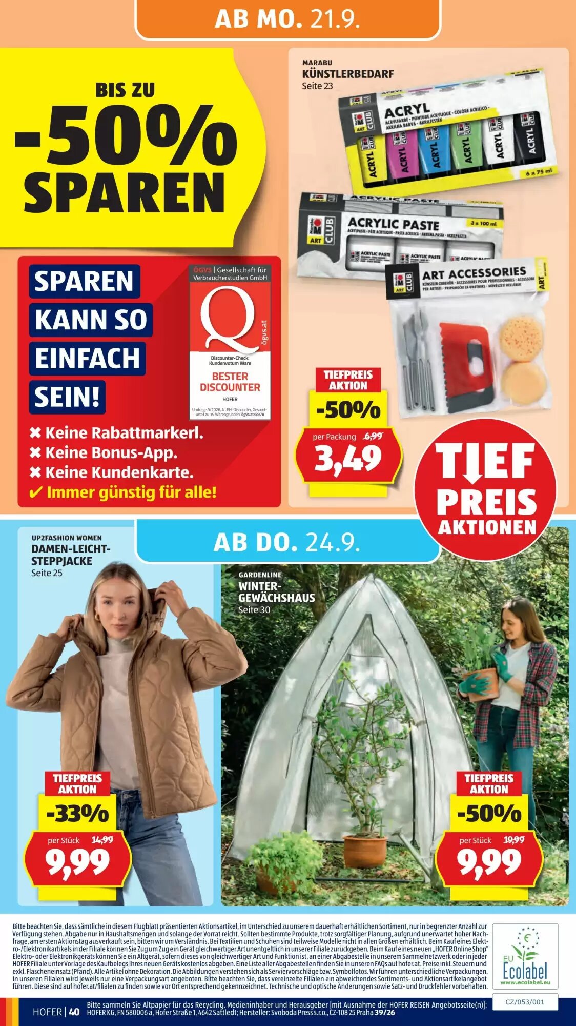 Hofer Flugblatt (ab 18.09.2026) - Angebote und Prospekt - Seite 46