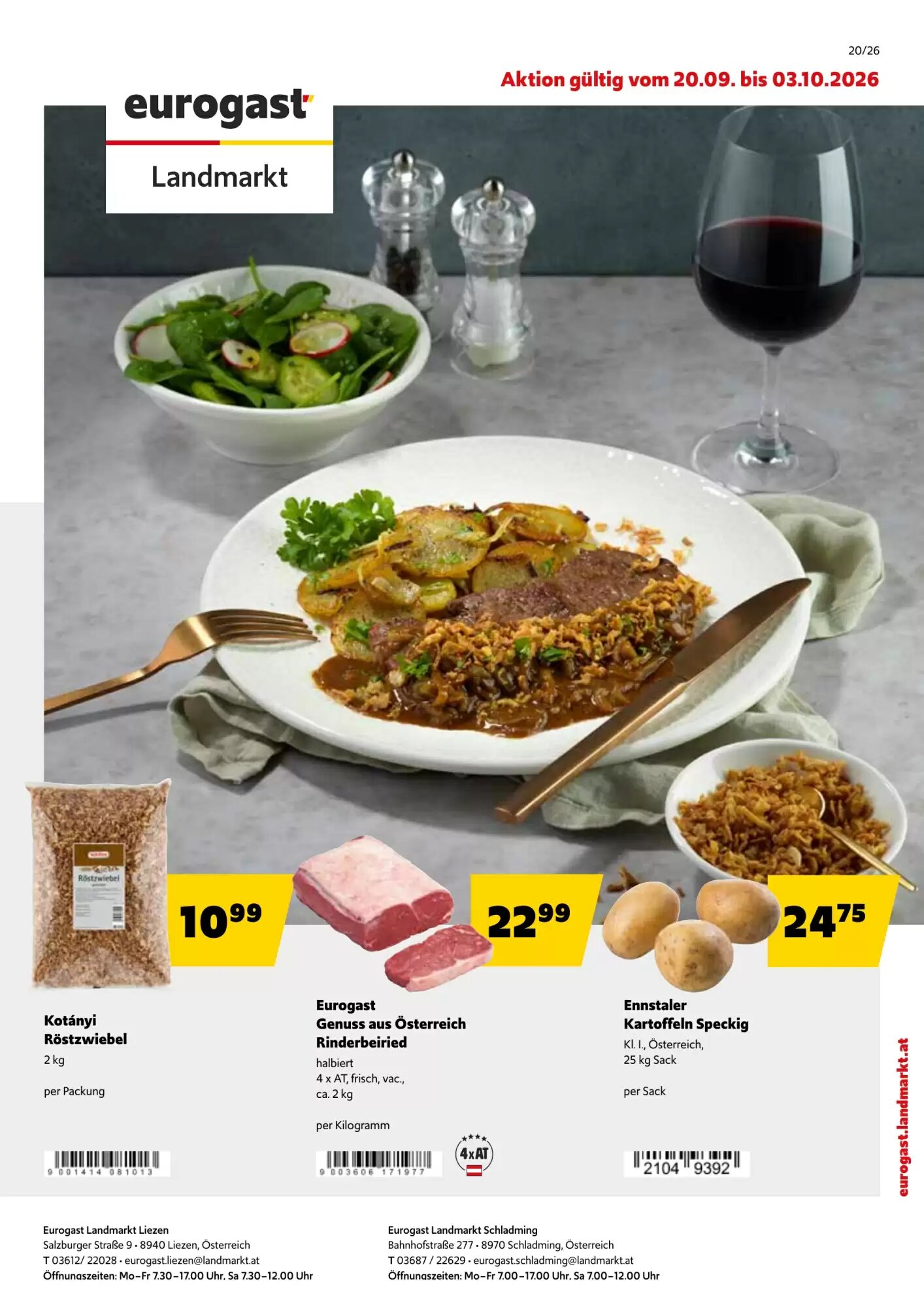 Landmarkt Flugblatt (ab 20.09.2026) - Angebote und Prospekt - Seite 1