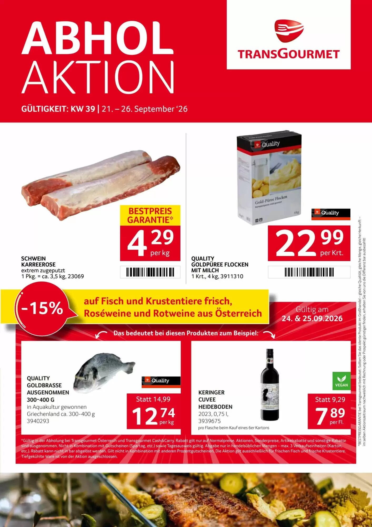 Transgourmet Flugblatt (ab 21.09.2026) - Angebote und Prospekt - Seite 1