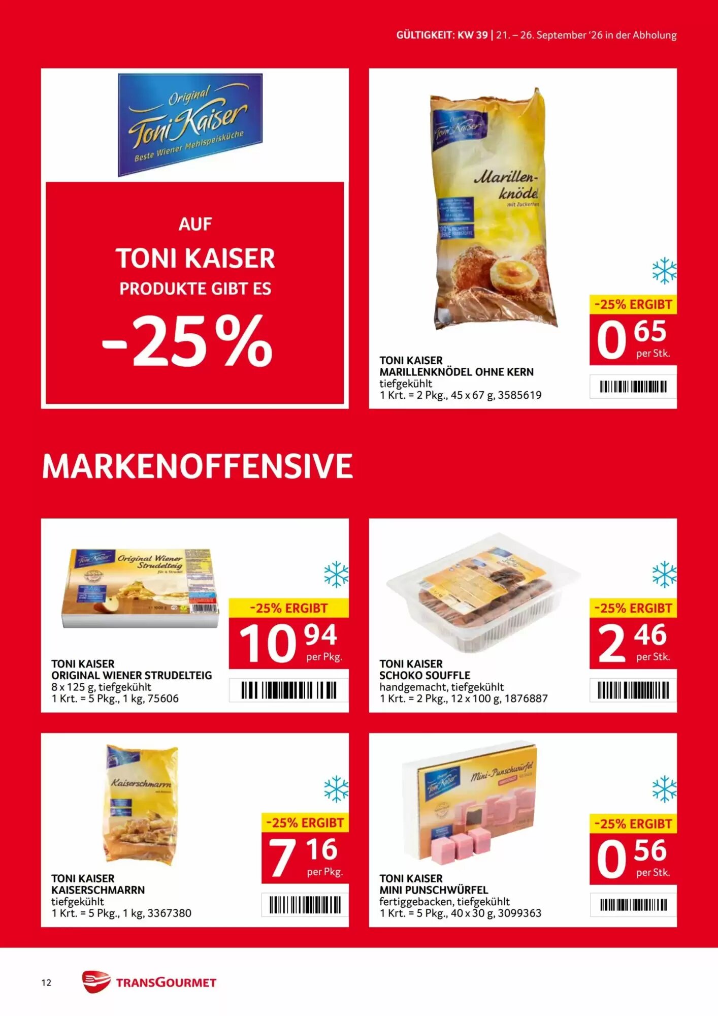 Transgourmet Flugblatt (ab 21.09.2026) - Angebote und Prospekt - Seite 10