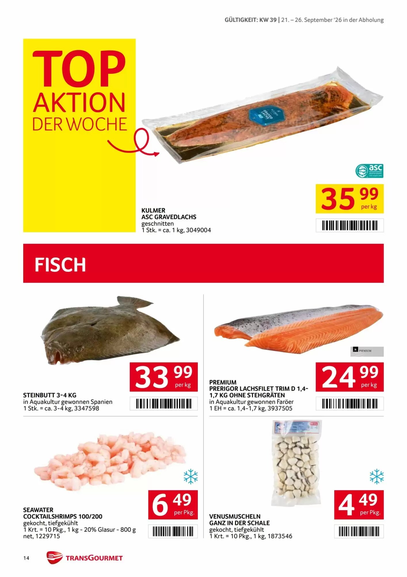 Transgourmet Flugblatt (ab 21.09.2026) - Angebote und Prospekt - Seite 12