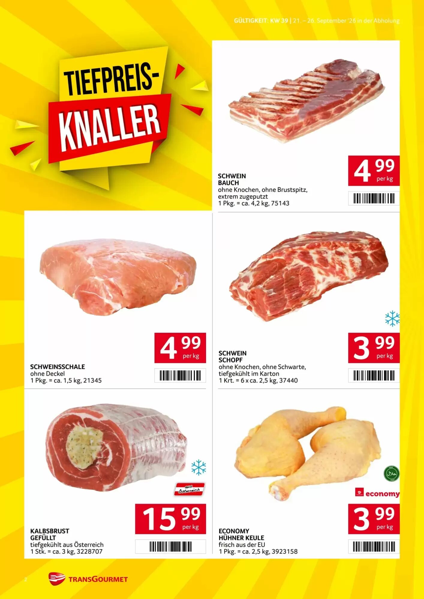Transgourmet Flugblatt (ab 21.09.2026) - Angebote und Prospekt - Seite 2