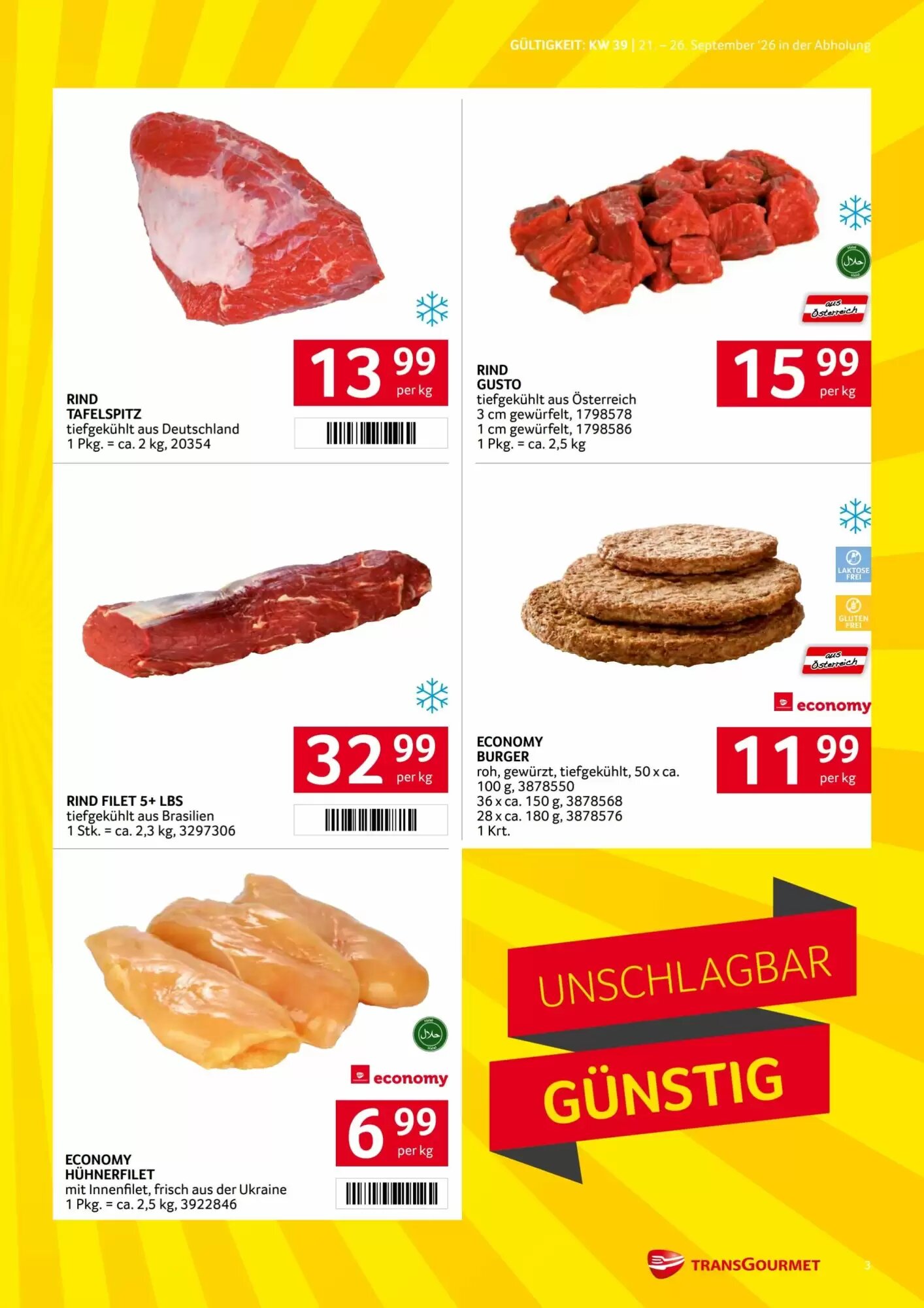 Transgourmet Flugblatt (ab 21.09.2026) - Angebote und Prospekt - Seite 3