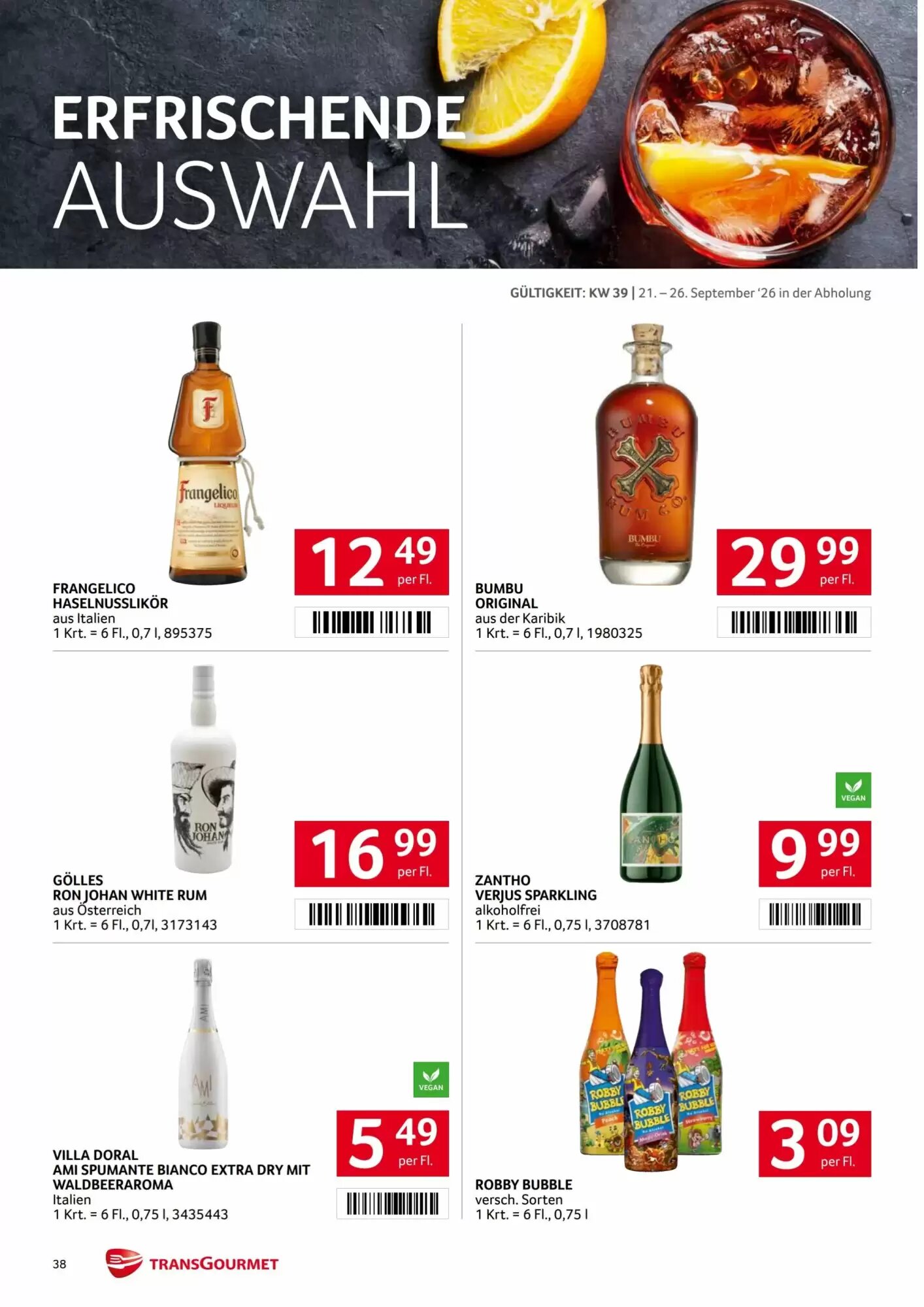 Transgourmet Flugblatt (ab 21.09.2026) - Angebote und Prospekt - Seite 36