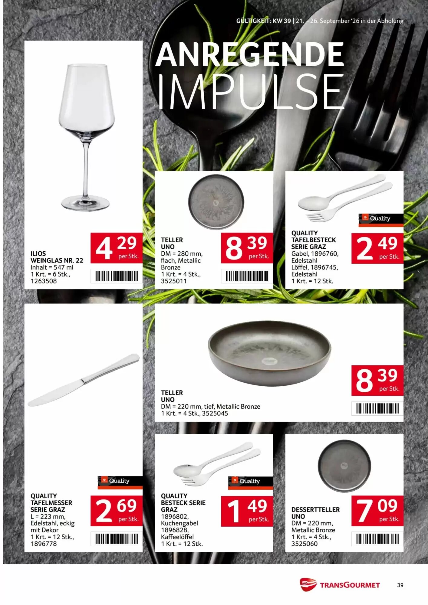 Transgourmet Flugblatt (ab 21.09.2026) - Angebote und Prospekt - Seite 37