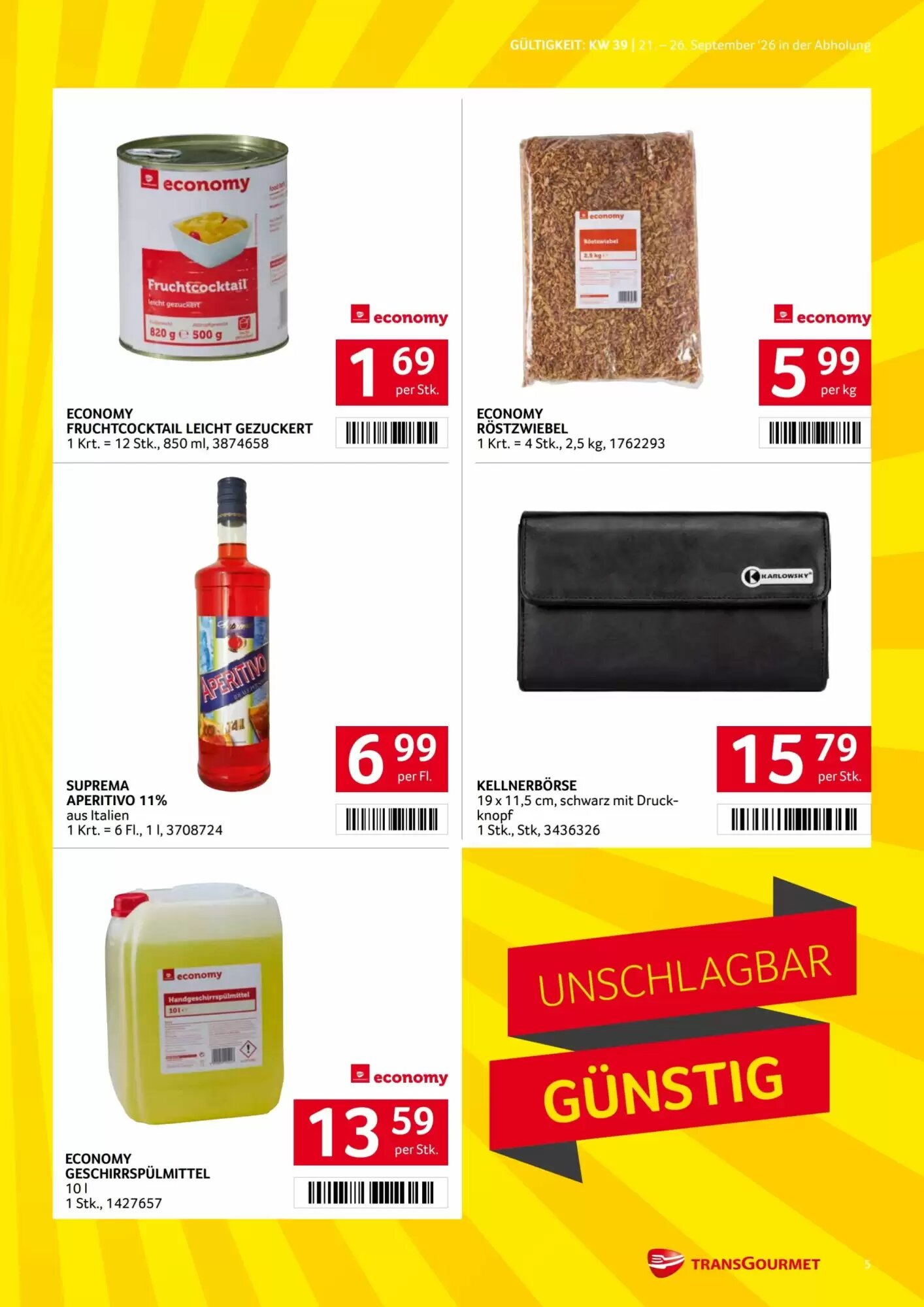 Transgourmet Flugblatt (ab 21.09.2026) - Angebote und Prospekt - Seite 5