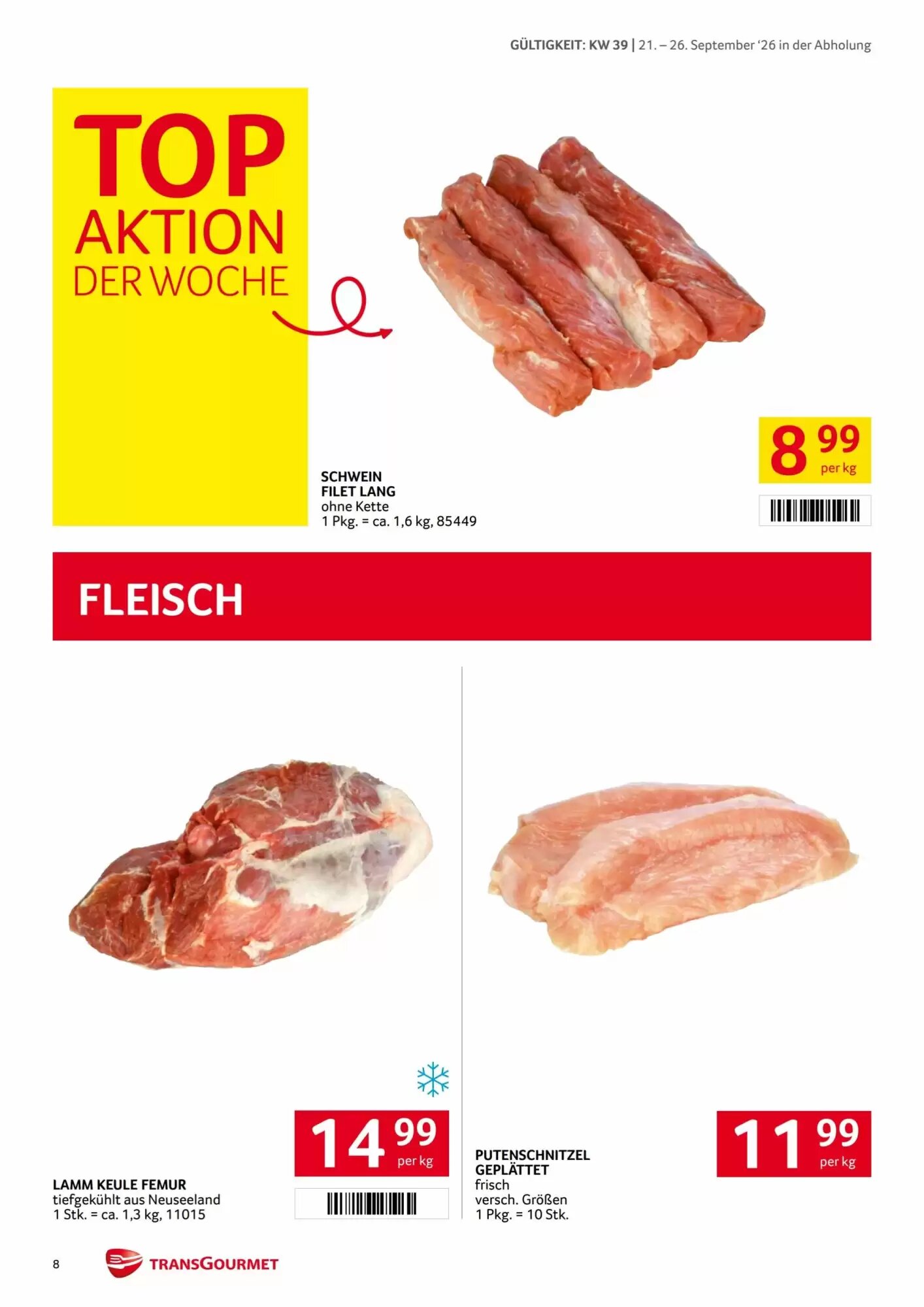 Transgourmet Flugblatt (ab 21.09.2026) - Angebote und Prospekt - Seite 6