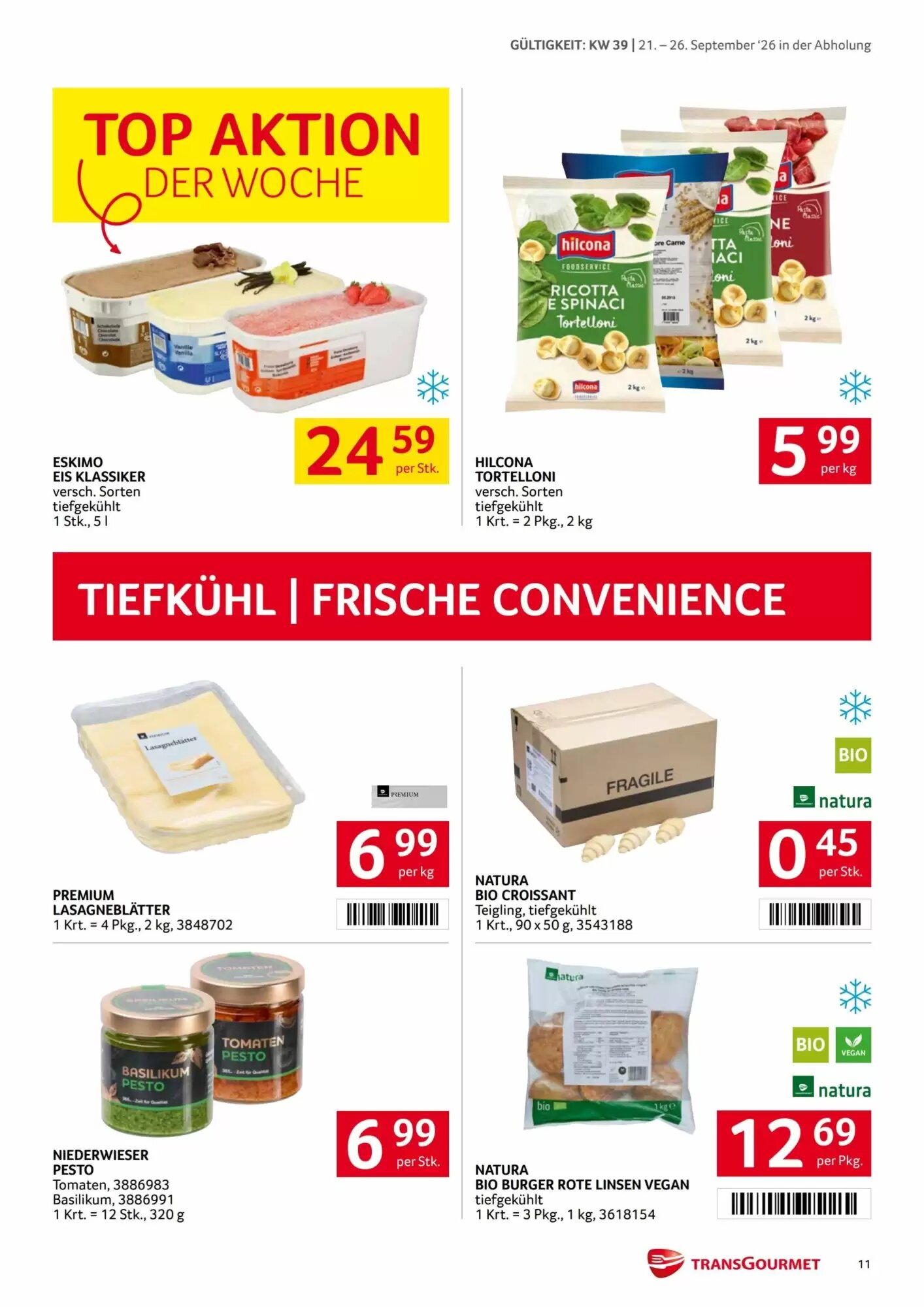 Transgourmet Flugblatt (ab 21.09.2026) - Angebote und Prospekt - Seite 9