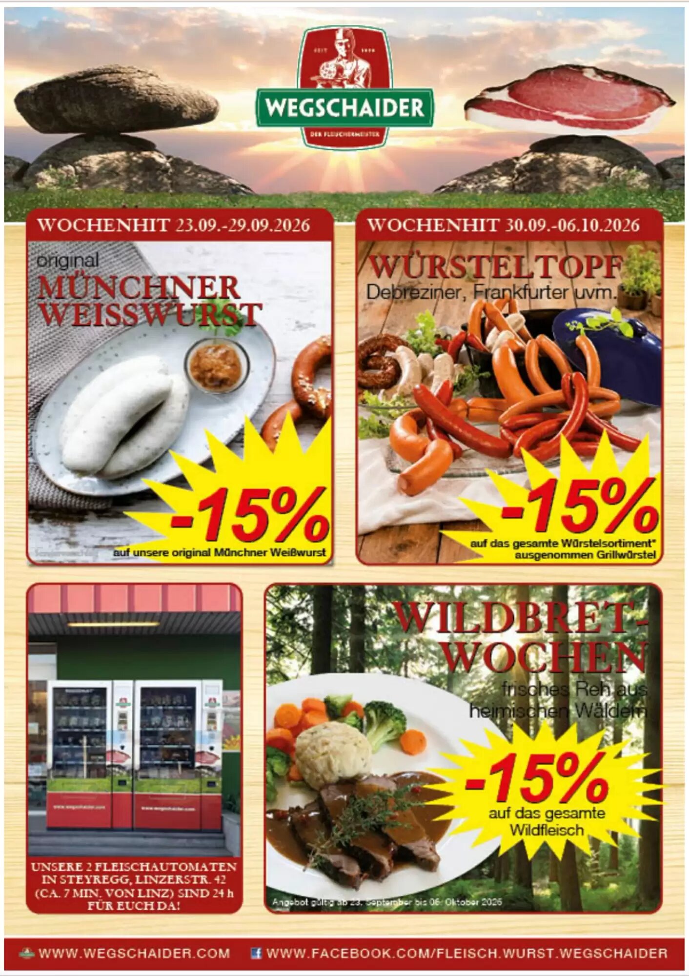 Wegschaider Flugblatt (ab 23.09.2026) - Angebote und Prospekt - Seite 1