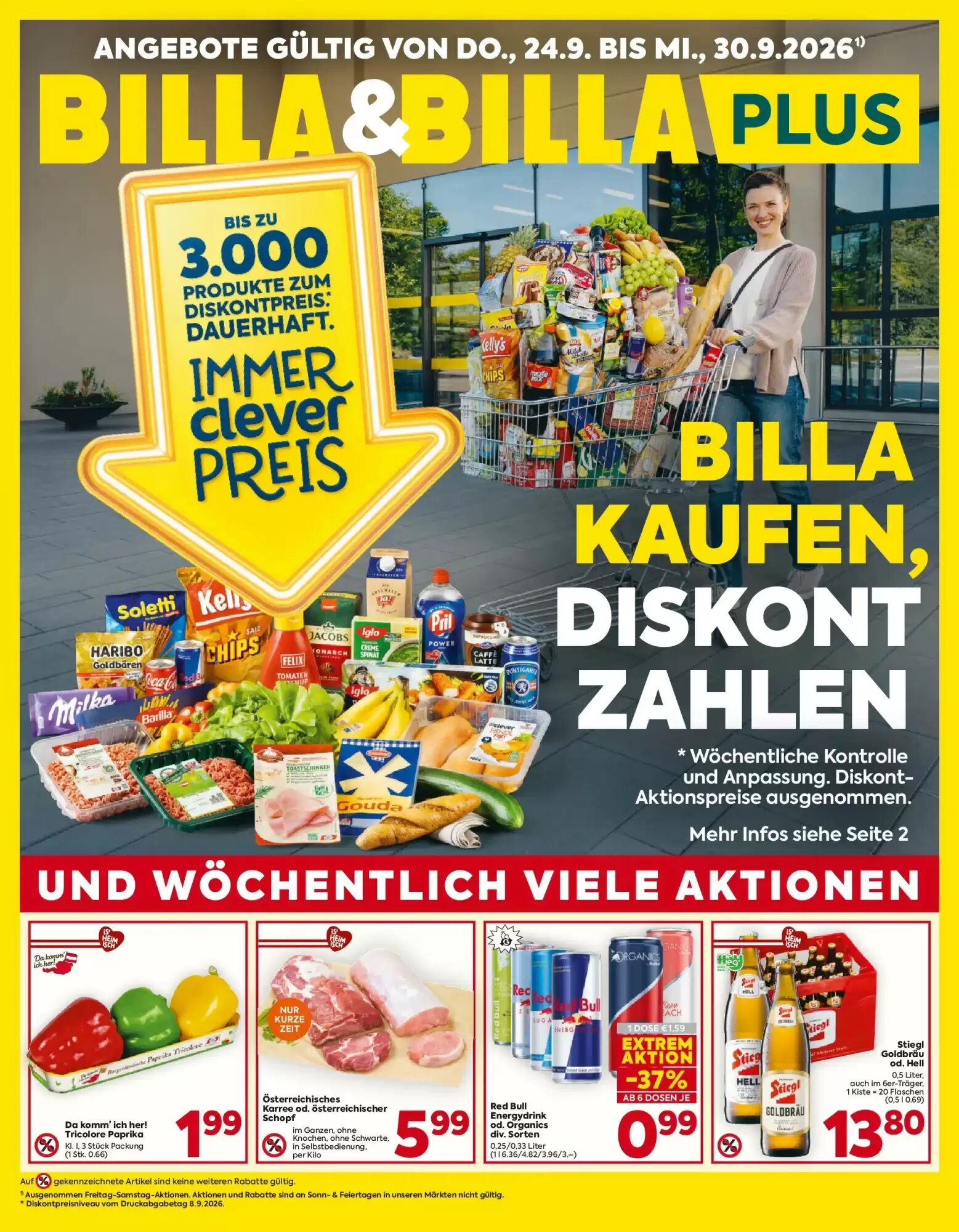 Billa Flugblatt (ab 23.09.2026) - Angebote und Prospekt - Seite 1