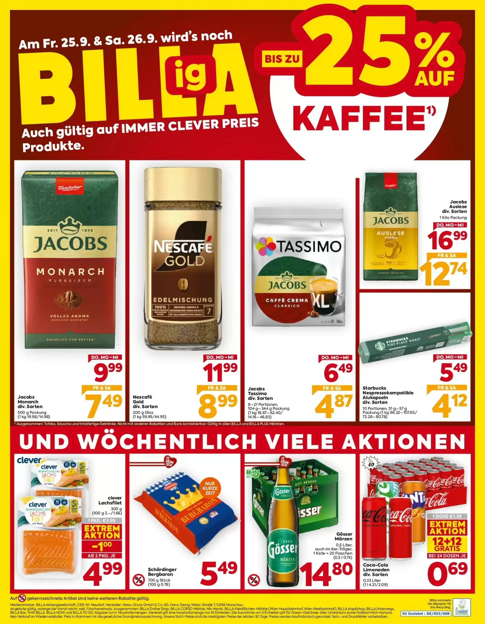 Billa Flugblatt (ab 23.09.2026) - Angebote und Prospekt - Seite 16