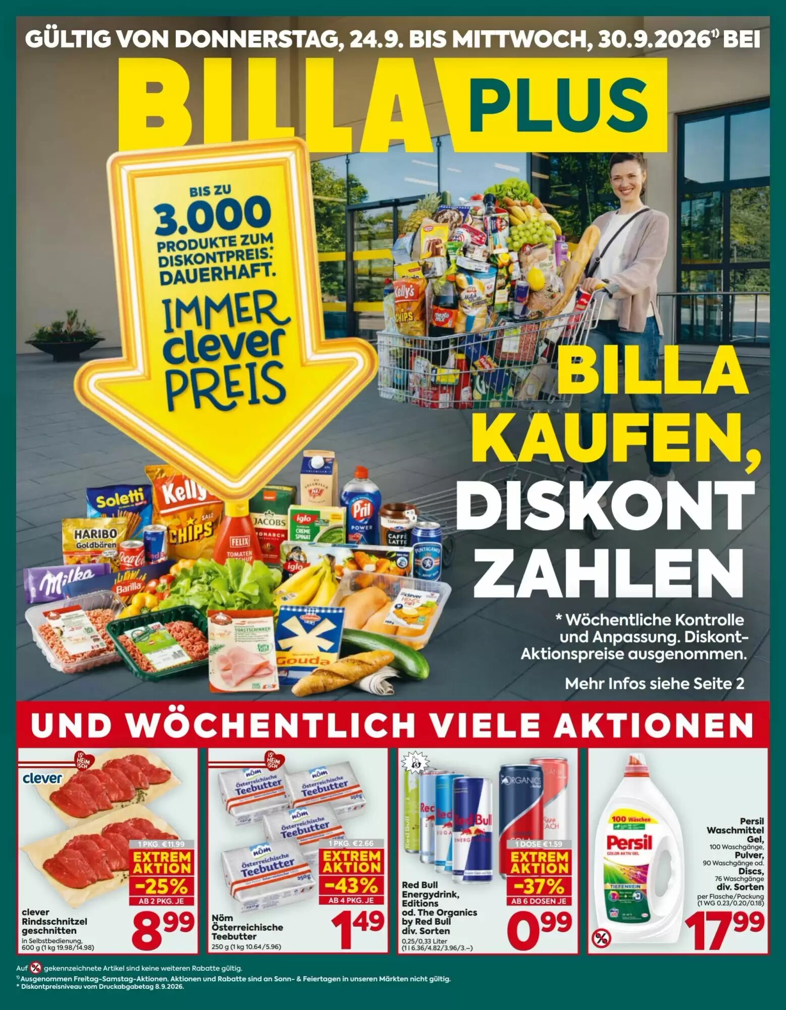Billa Flugblatt (ab 24.09.2026) - Angebote und Prospekt - Seite 1