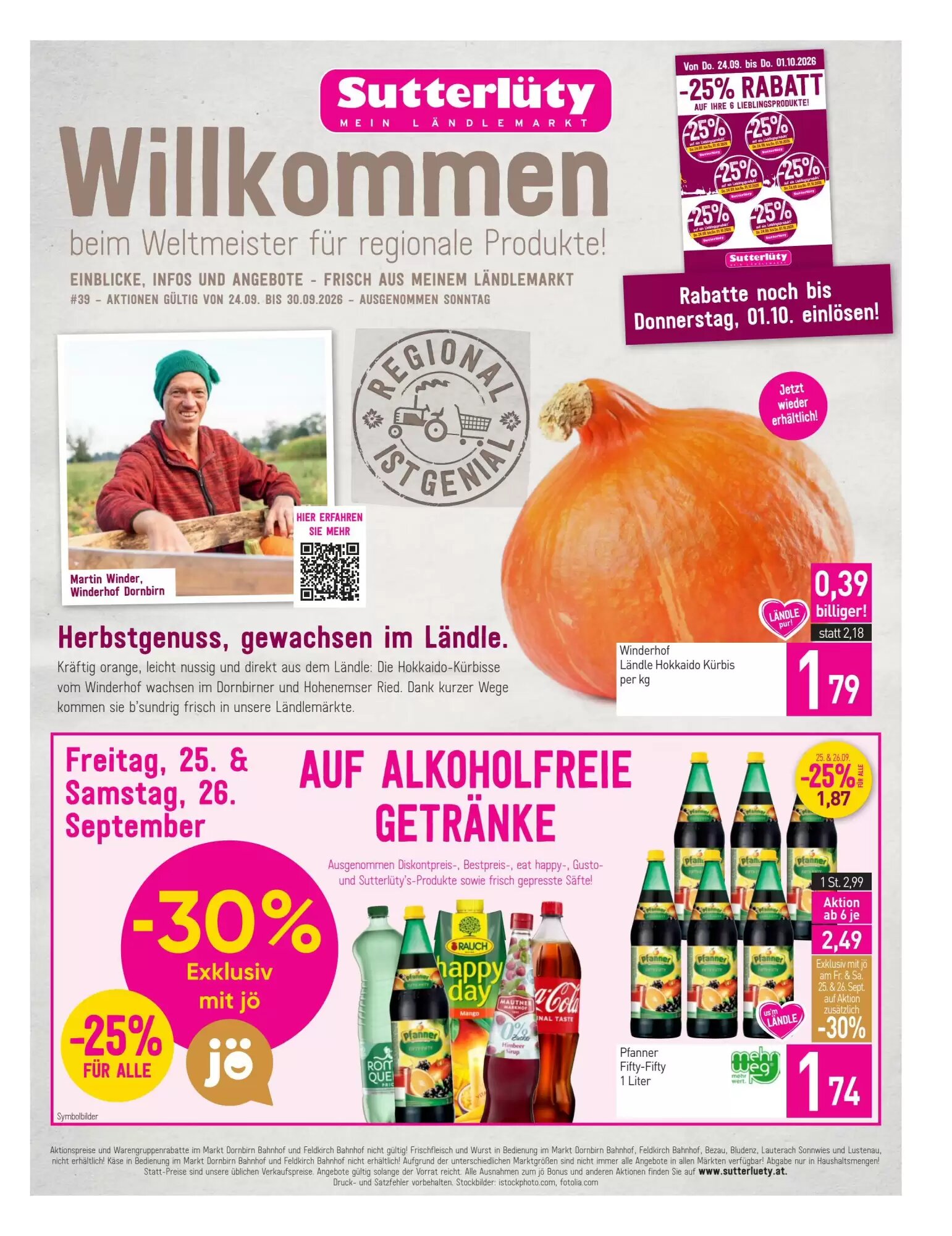 Sutterlüty Flugblatt (ab 24.09.2026) - Angebote und Prospekt - Seite 1