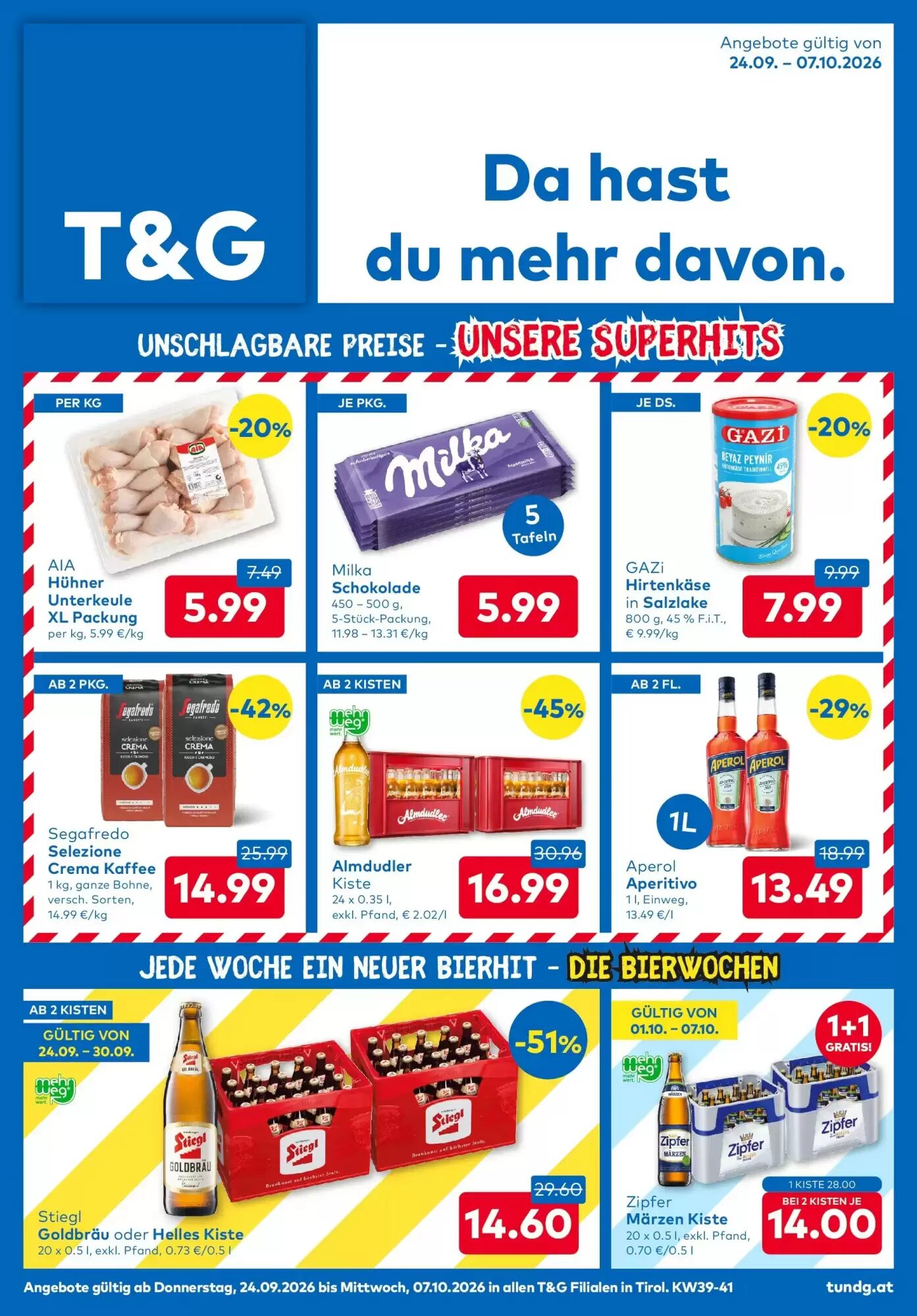 T&G Flugblatt (ab 24.09.2026) - Angebote und Prospekt - Seite 1