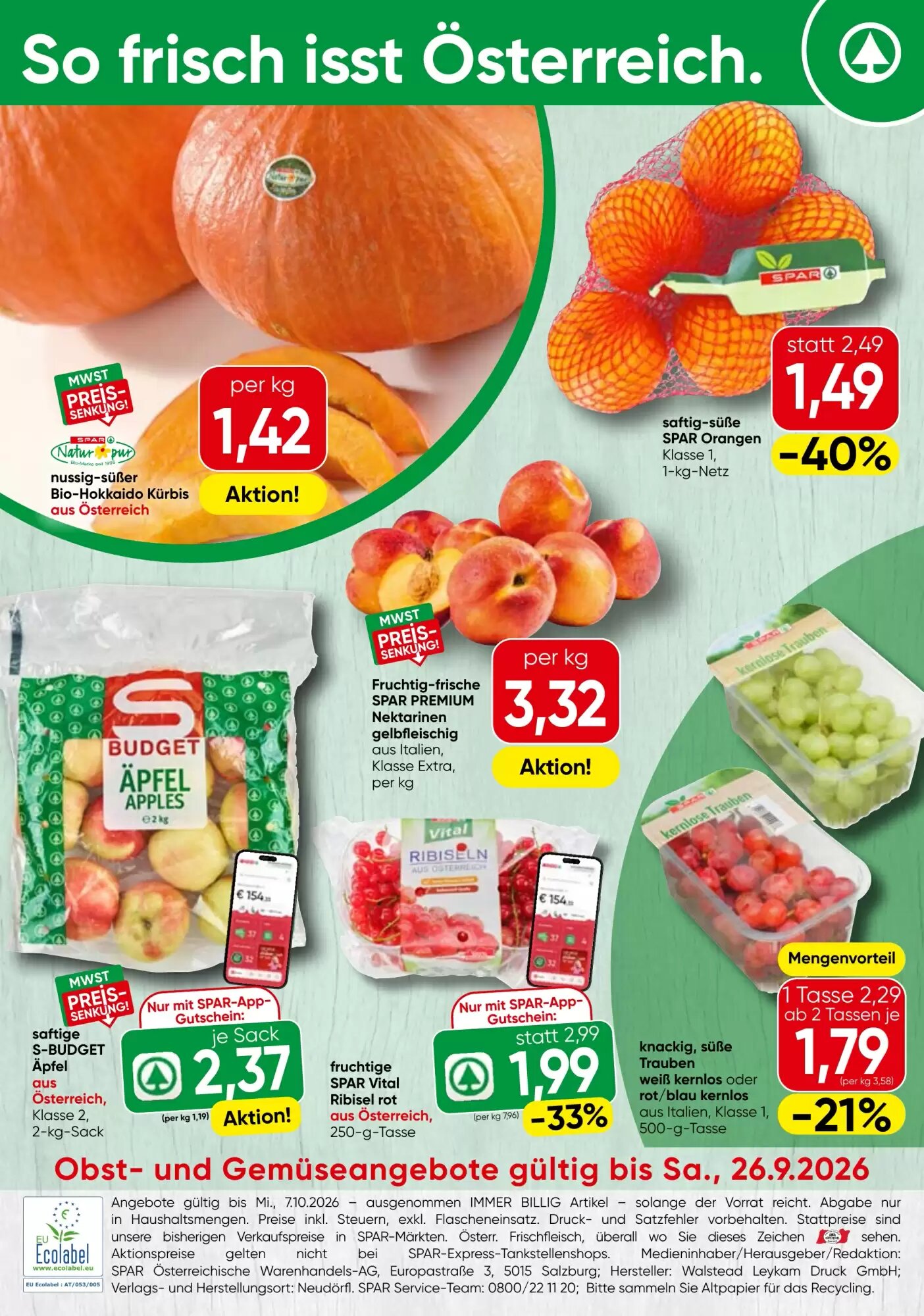 Strasser Markt Flugblatt (ab 24.09.2026) - Angebote und Prospekt - Seite 20