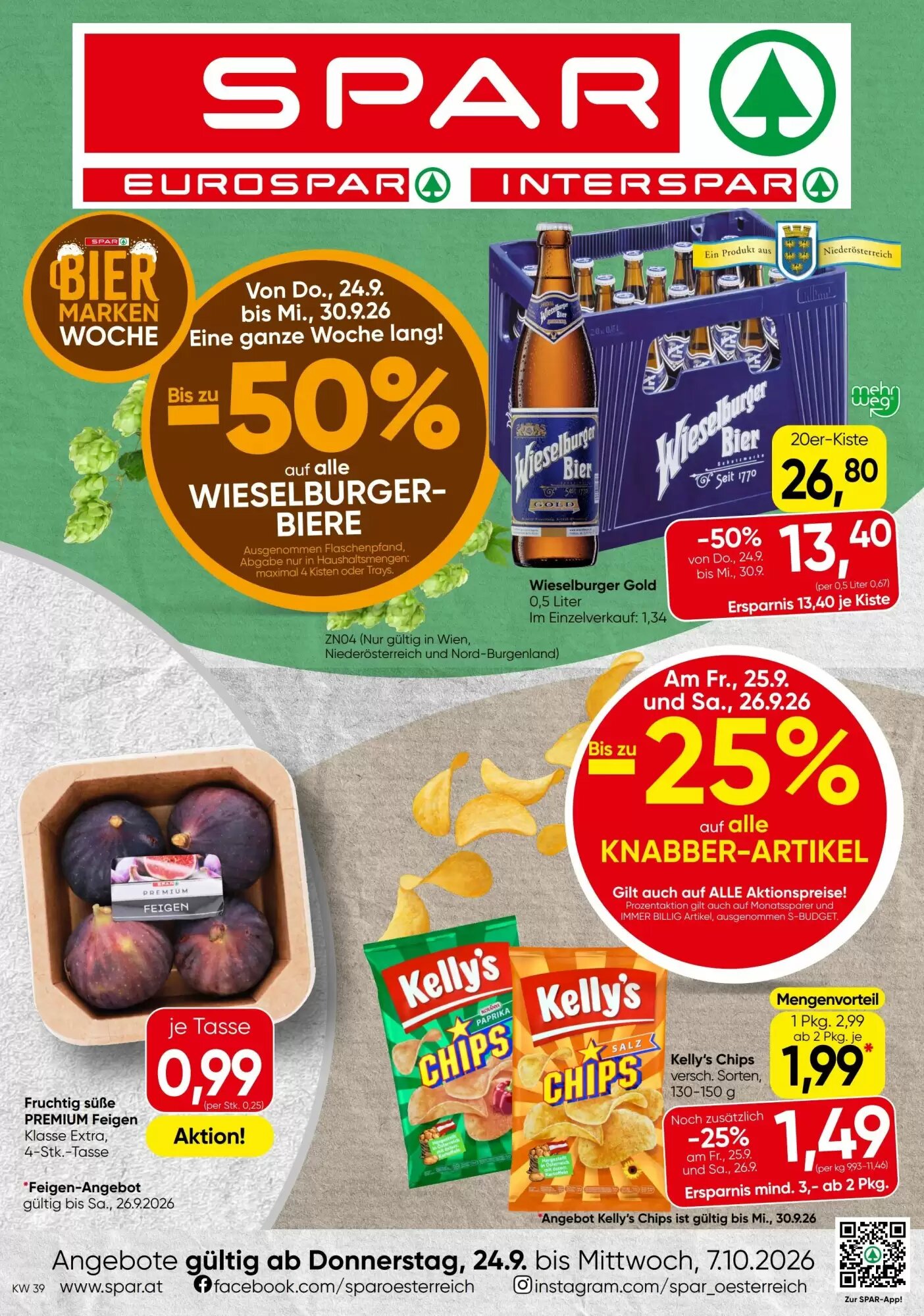 Spar Flugblatt (ab 24.09.2026) - Angebote und Prospekt - Seite 1