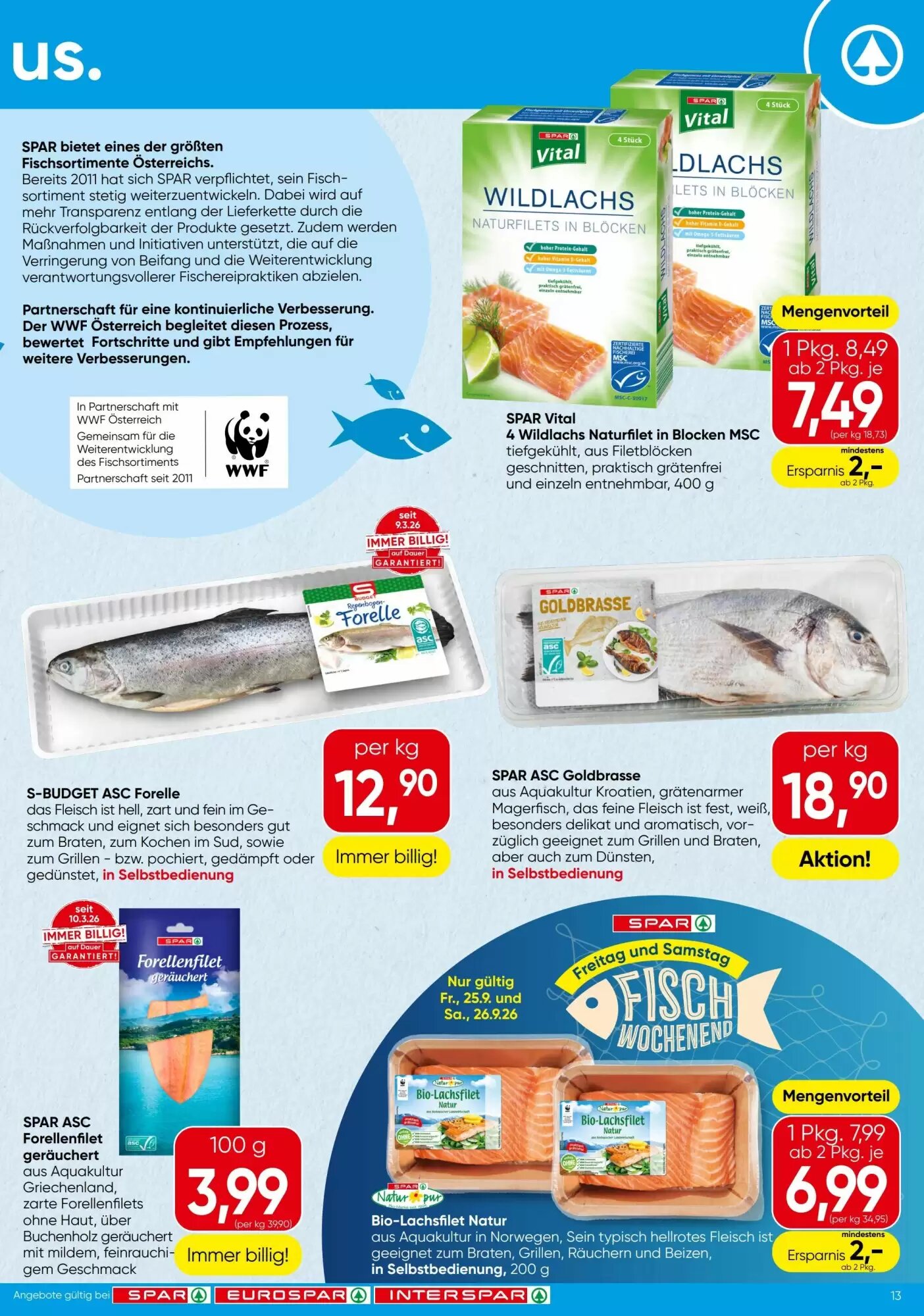 Spar Flugblatt (ab 24.09.2026) - Angebote und Prospekt - Seite 13