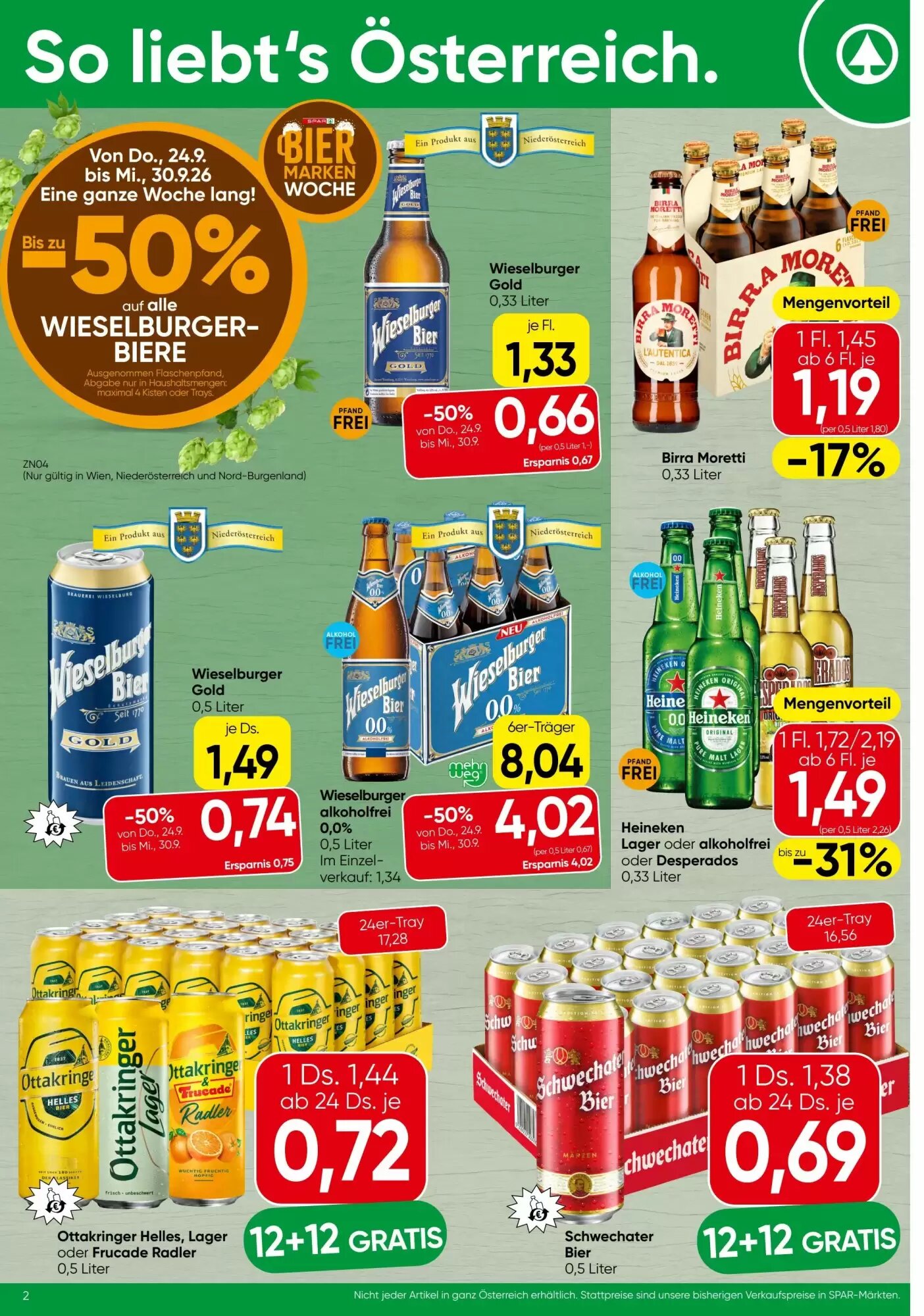 Spar Flugblatt (ab 24.09.2026) - Angebote und Prospekt - Seite 2