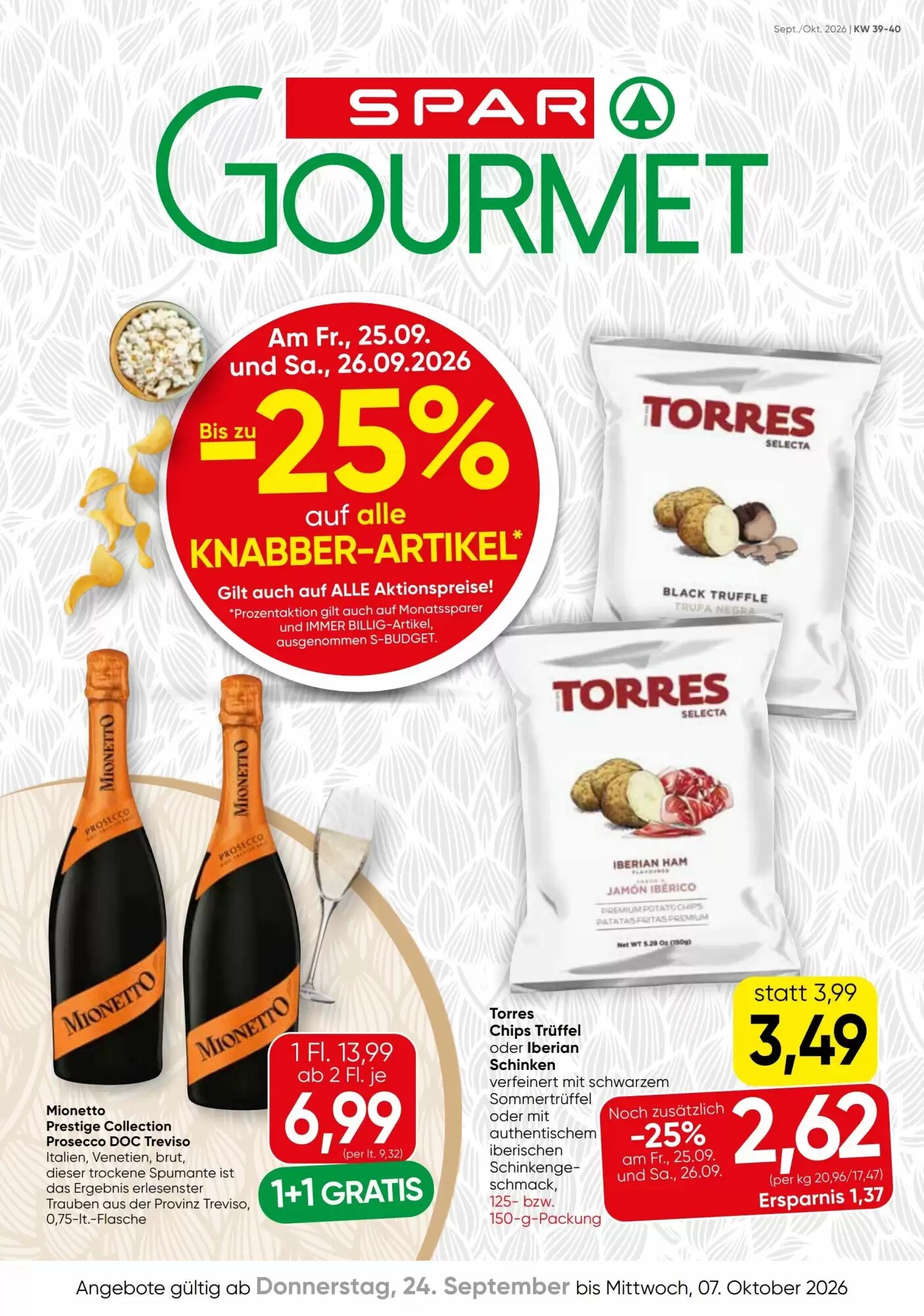 SPAR Gourmet Flugblatt (ab 24.09.2026) - Angebote und Prospekt - Seite 1