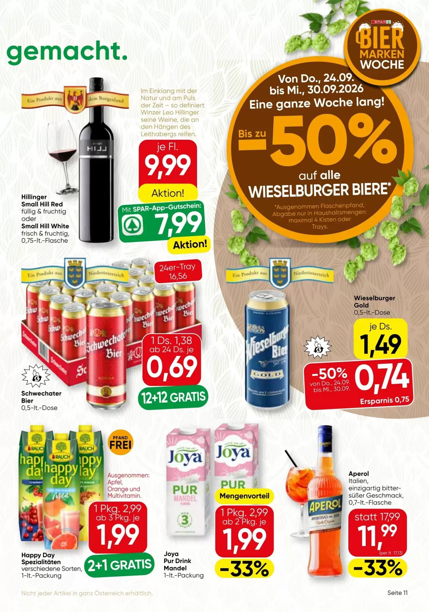 SPAR Gourmet Flugblatt (ab 24.09.2026) - Angebote und Prospekt - Seite 11