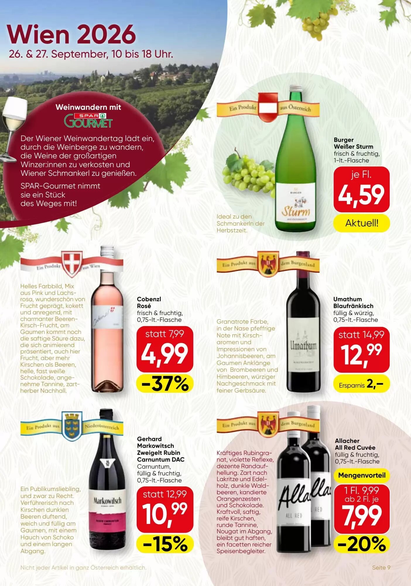 SPAR Gourmet Flugblatt (ab 24.09.2026) - Angebote und Prospekt - Seite 9