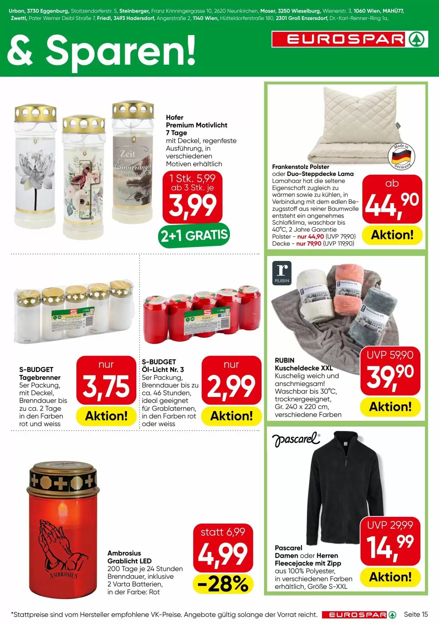 Eurospar Flugblatt (ab 24.09.2026) - Angebote und Prospekt - Seite 15