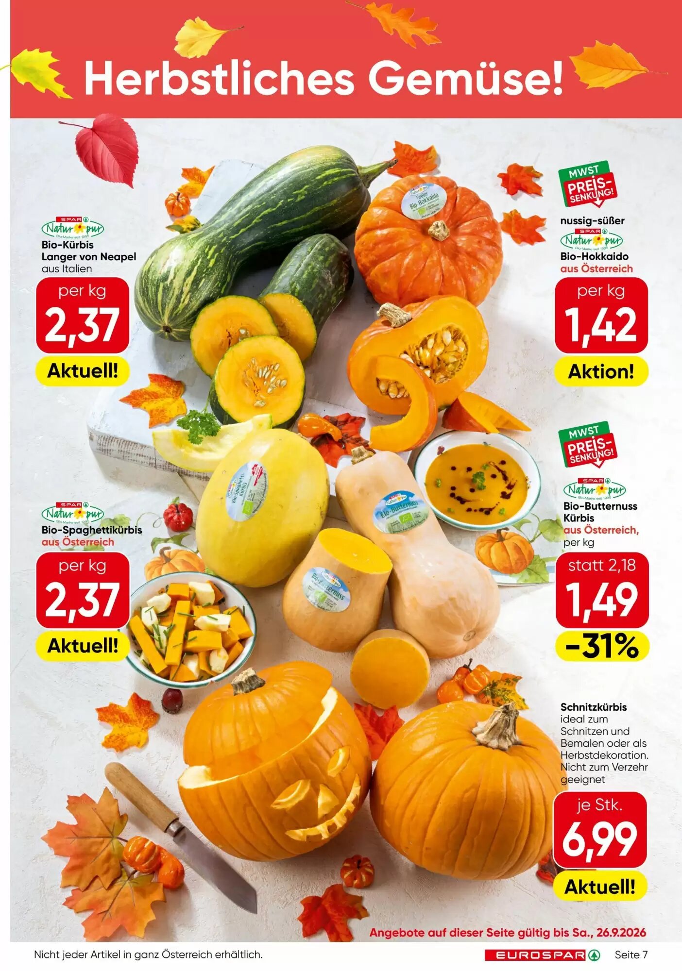 Eurospar Flugblatt (ab 24.09.2026) - Angebote und Prospekt - Seite 7