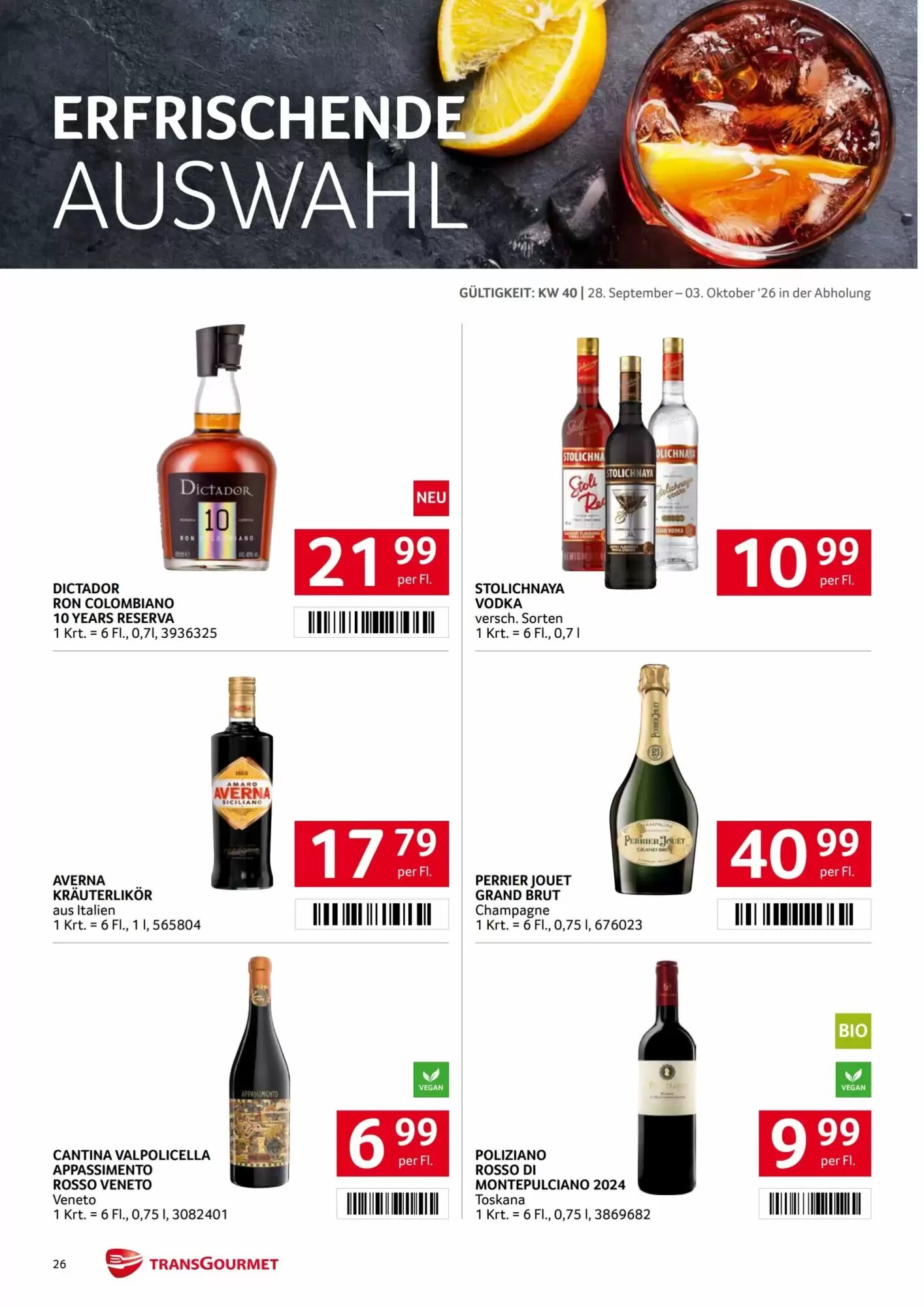 Transgourmet Flugblatt (ab 28.09.2026) - Angebote und Prospekt - Seite 26