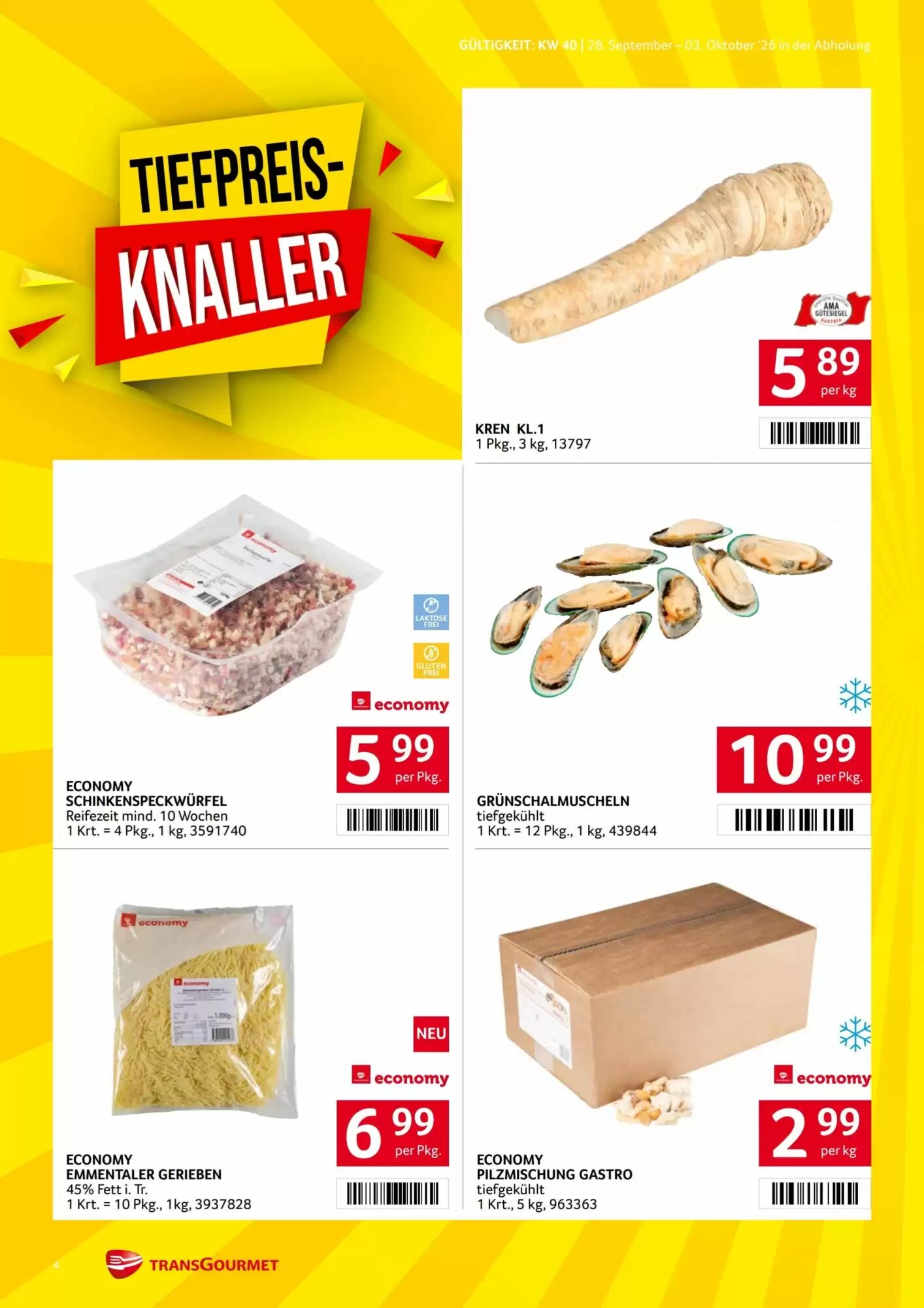 Transgourmet Flugblatt (ab 28.09.2026) - Angebote und Prospekt - Seite 4