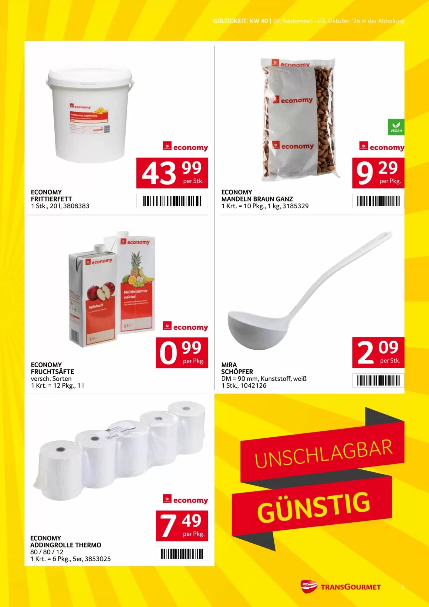 Transgourmet Flugblatt (ab 28.09.2026) - Angebote und Prospekt - Seite 5