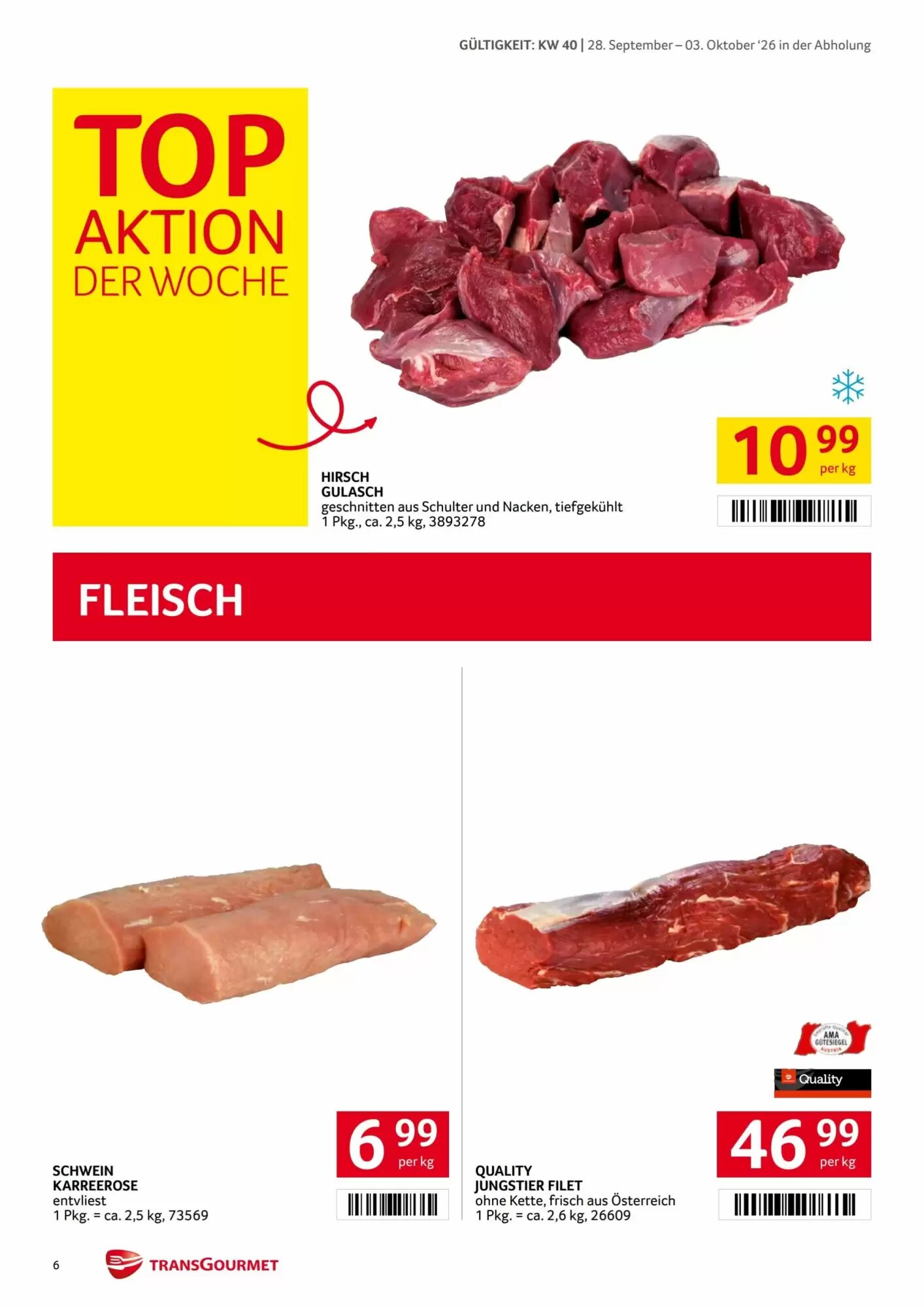 Transgourmet Flugblatt (ab 28.09.2026) - Angebote und Prospekt - Seite 6
