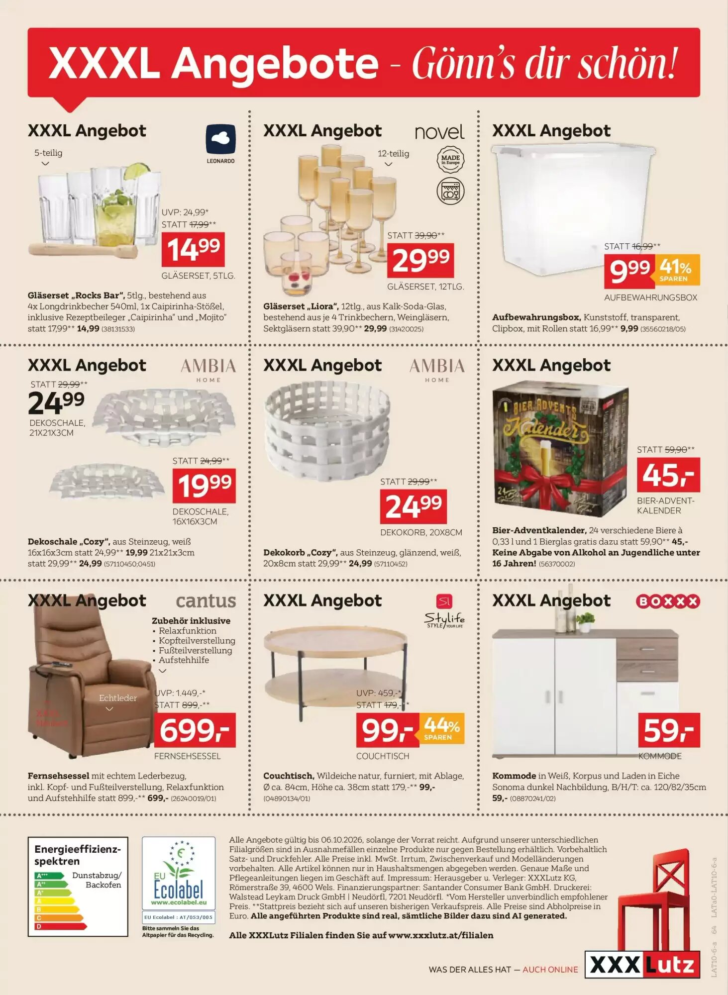 XXXLutz Flugblatt (ab 29.09.2026) - Angebote und Prospekt - Seite 64