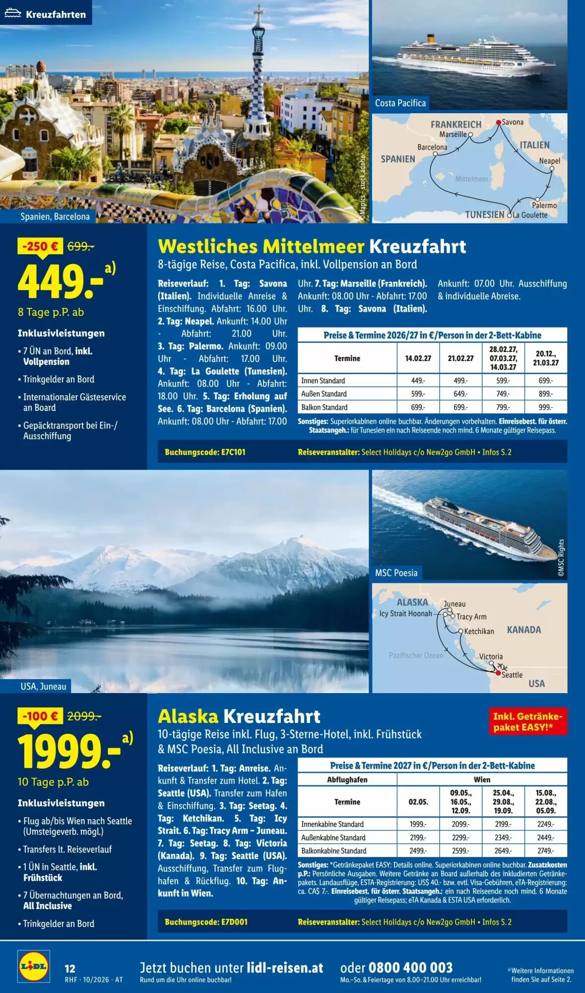 Lidl Reisen Flugblatt (ab 30.09.2026) - Angebote und Prospekt - Seite 12