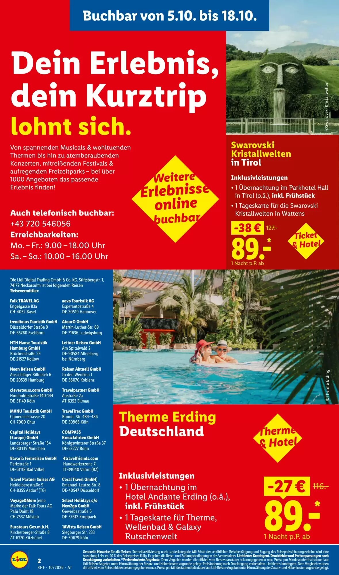 Lidl Reisen Flugblatt (ab 30.09.2026) - Angebote und Prospekt - Seite 2