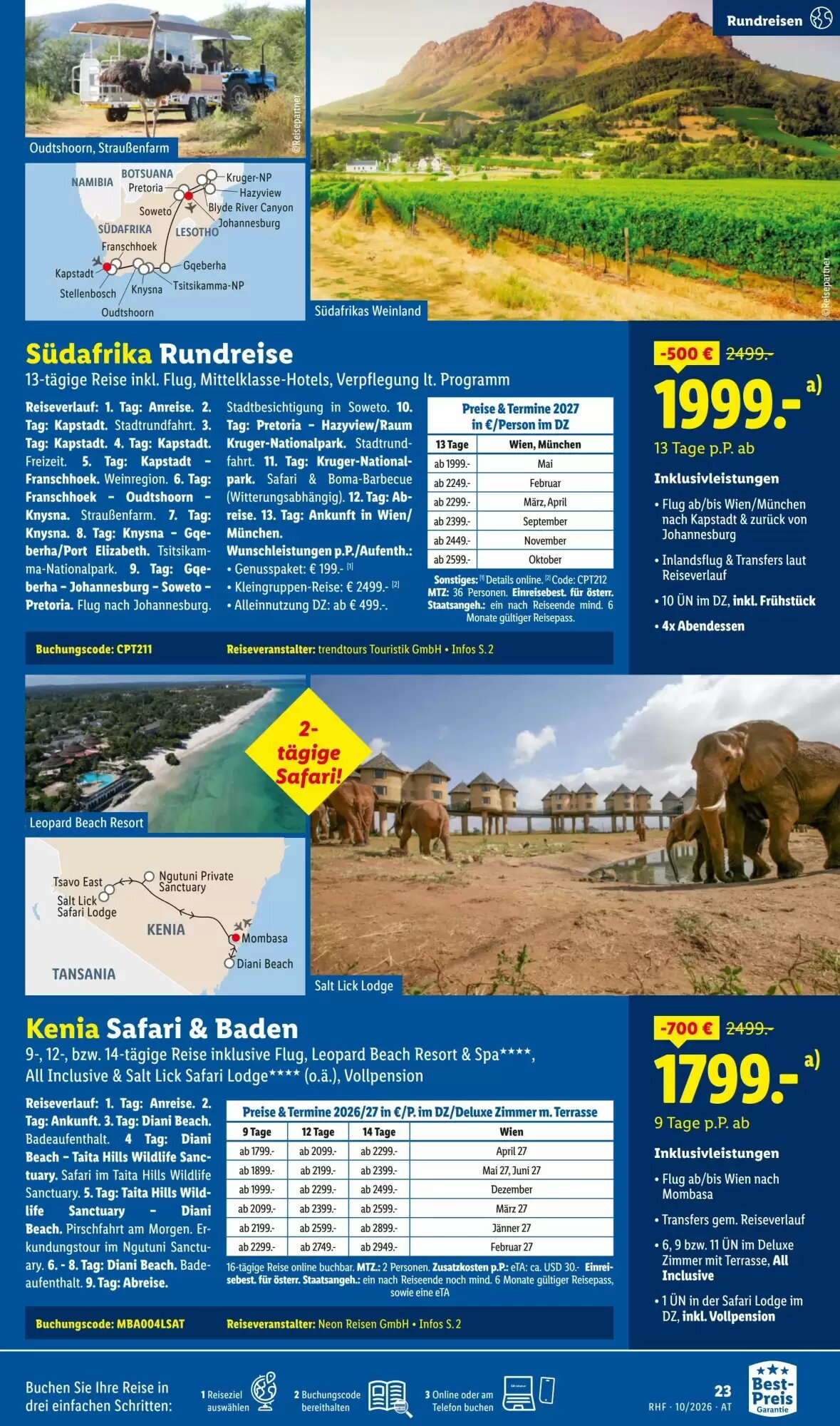 Lidl Reisen Flugblatt (ab 30.09.2026) - Angebote und Prospekt - Seite 23