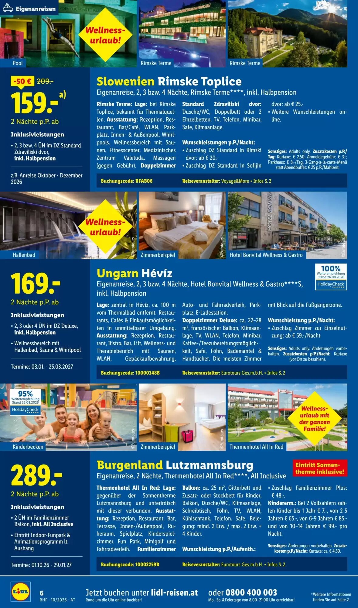 Lidl Reisen Flugblatt (ab 30.09.2026) - Angebote und Prospekt - Seite 6