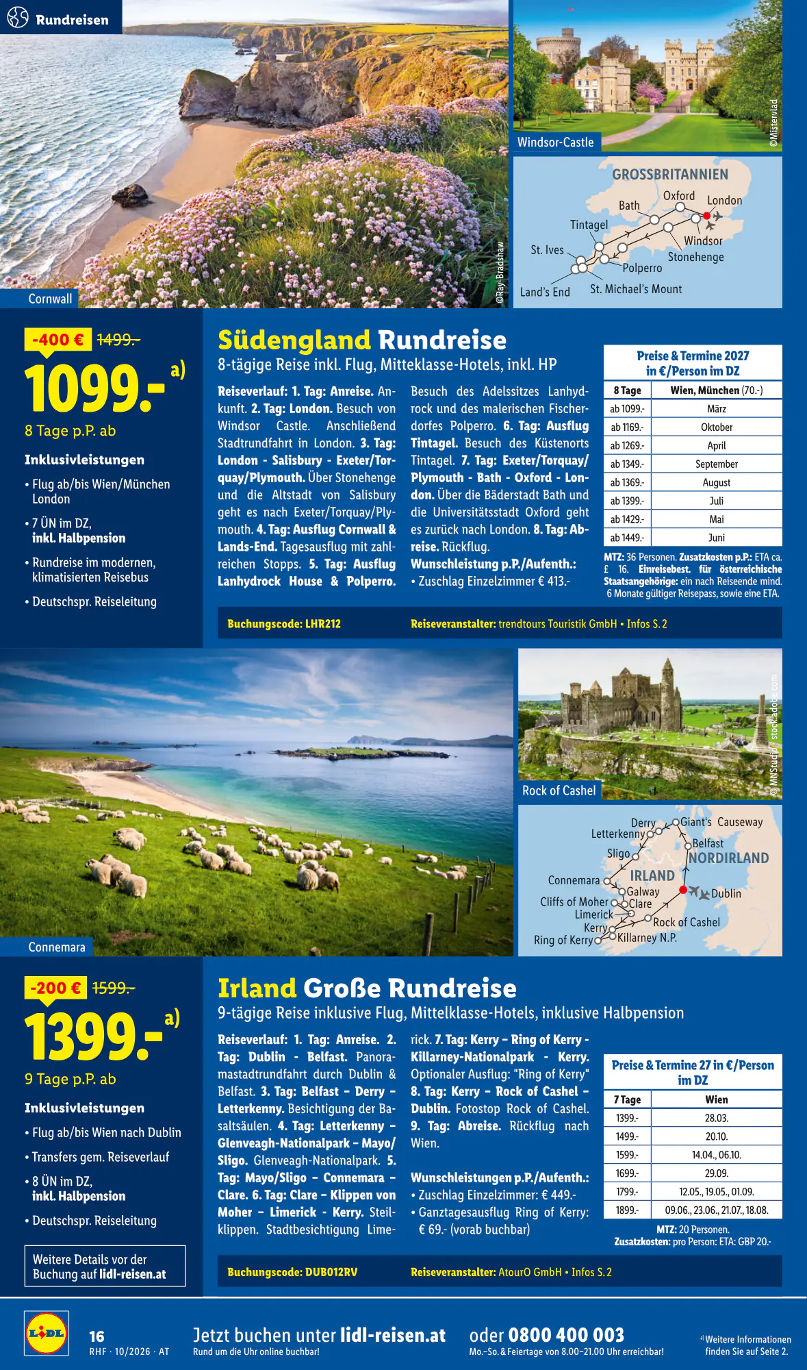 Lidl Reisen Flugblatt (ab 30.09.2026) - Angebote und Prospekt - Seite 16