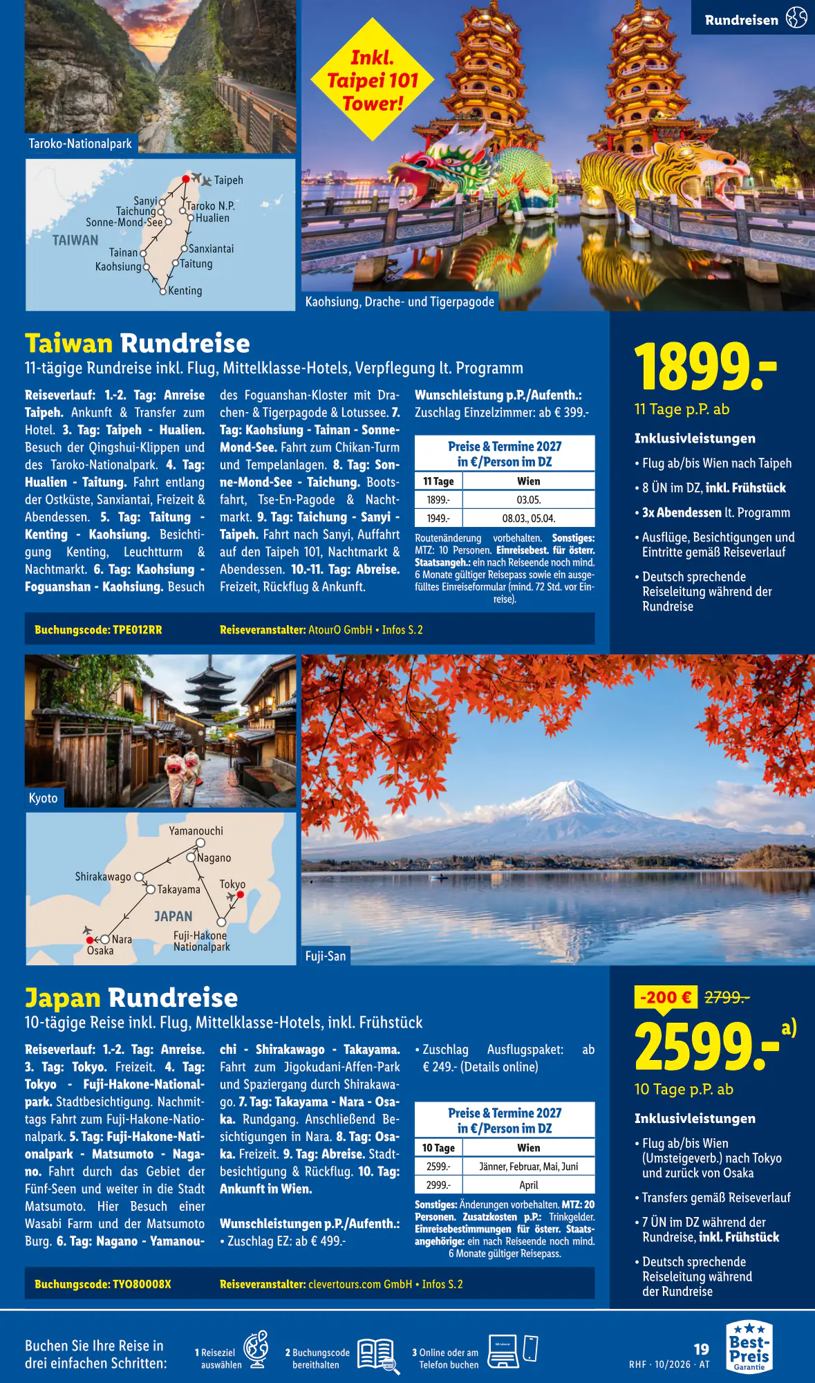 Lidl Reisen Flugblatt (ab 30.09.2026) - Angebote und Prospekt - Seite 19