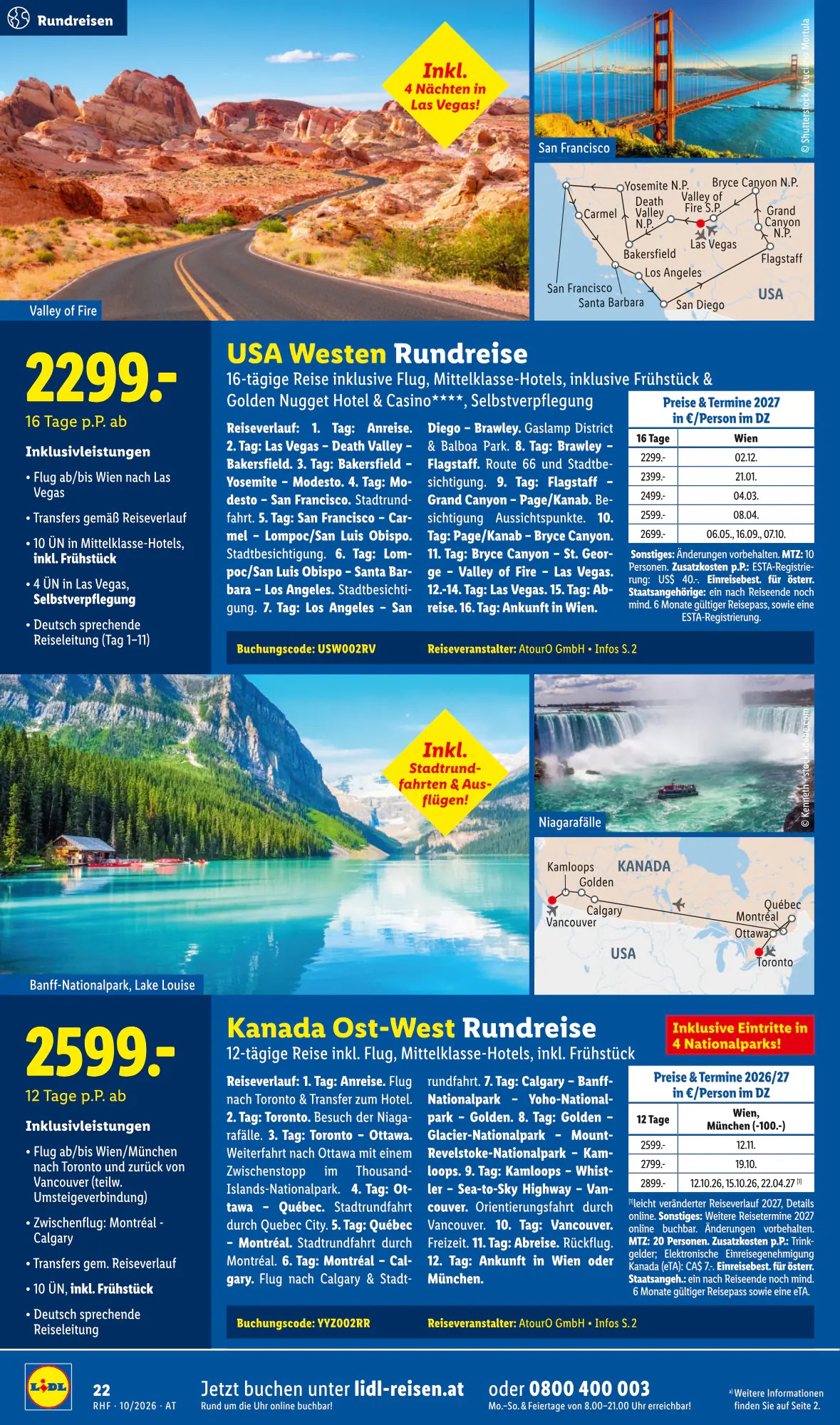 Lidl Reisen Flugblatt (ab 30.09.2026) - Angebote und Prospekt - Seite 22