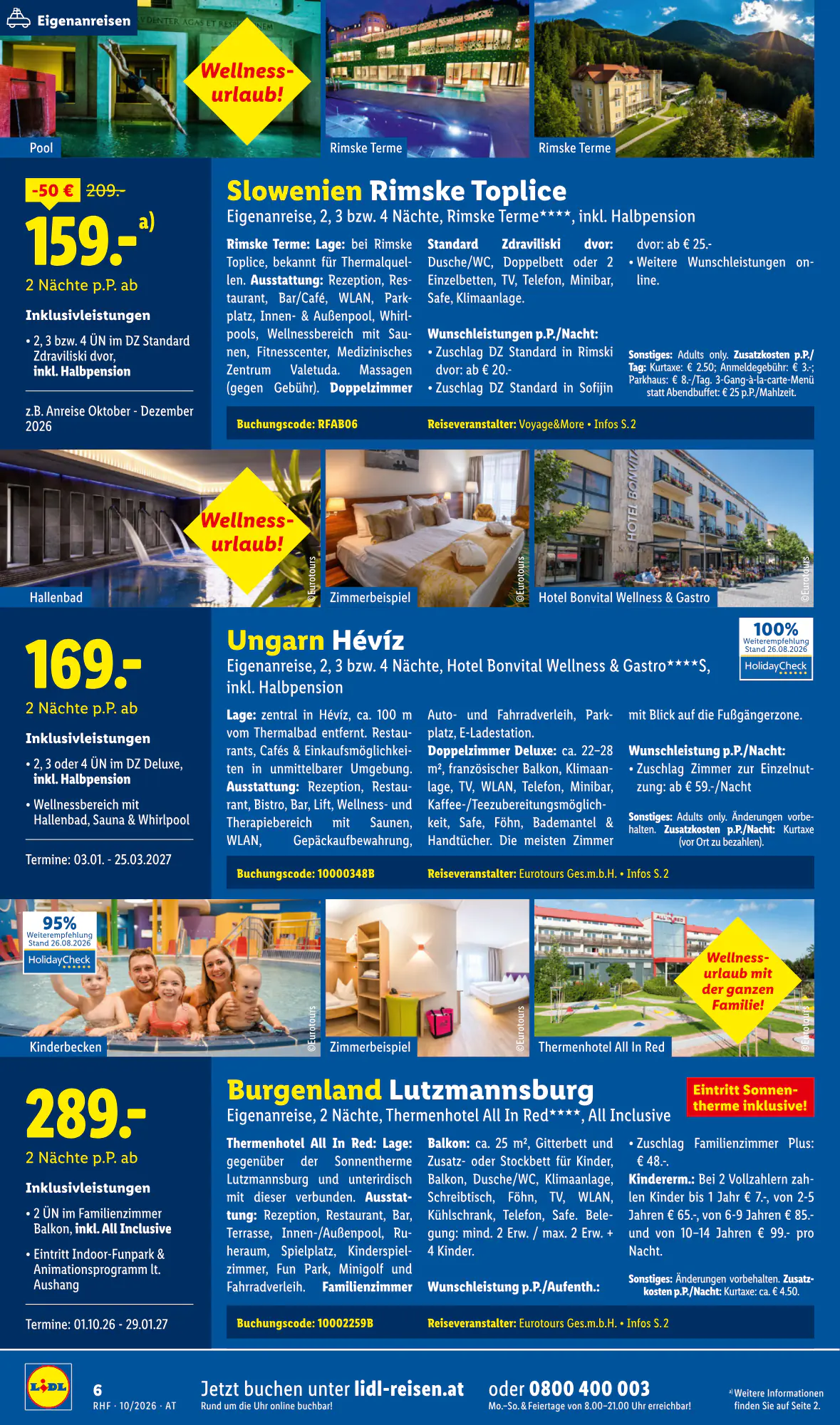 Lidl Reisen Flugblatt (ab 30.09.2026) - Angebote und Prospekt - Seite 6