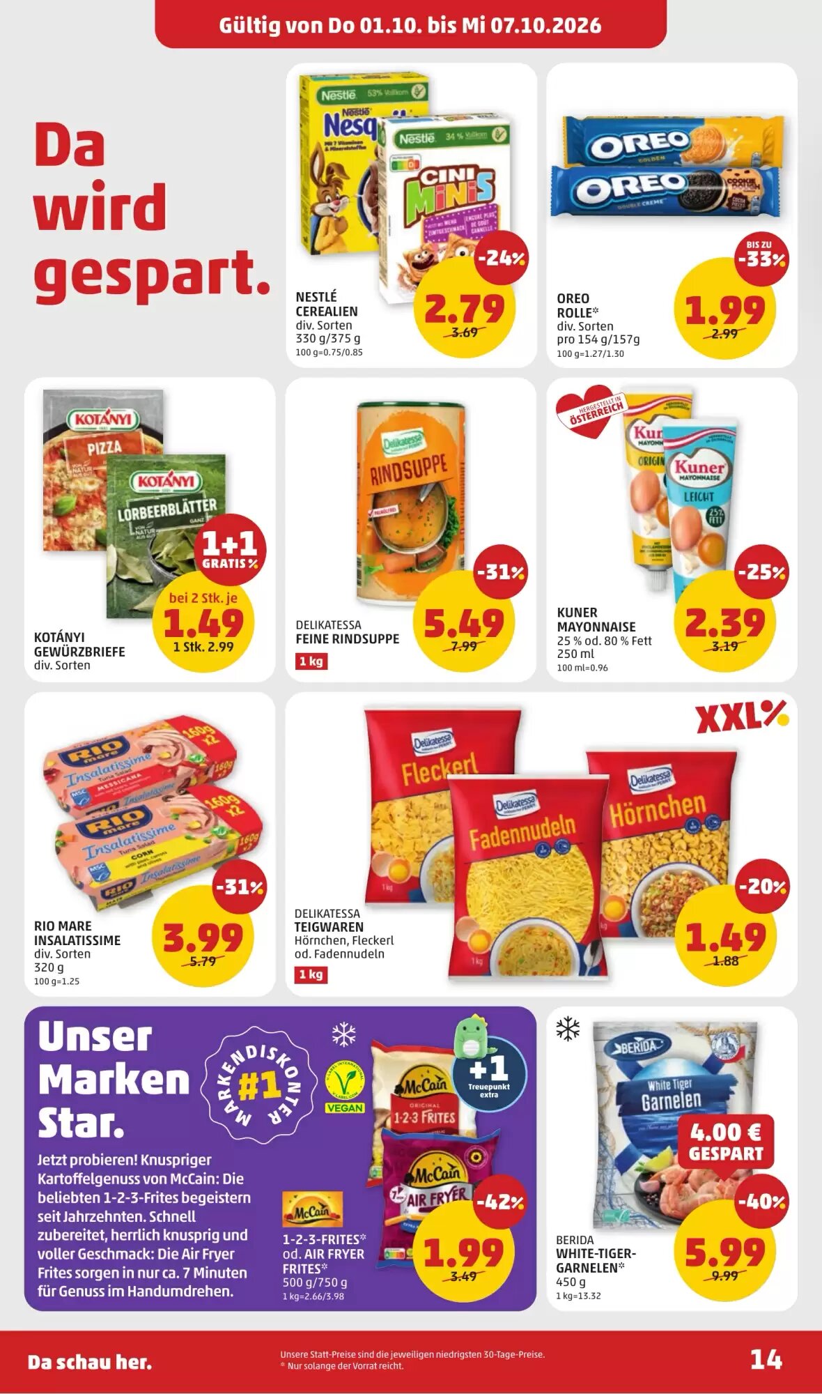 PENNY Flugblatt (ab 01.10.2026) - Angebote und Prospekt - Seite 14
