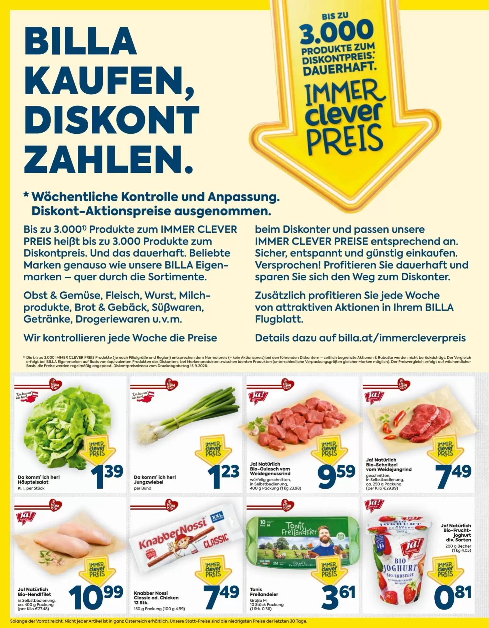 Billa Flugblatt (ab 01.10.2026) - Angebote und Prospekt - Seite 2
