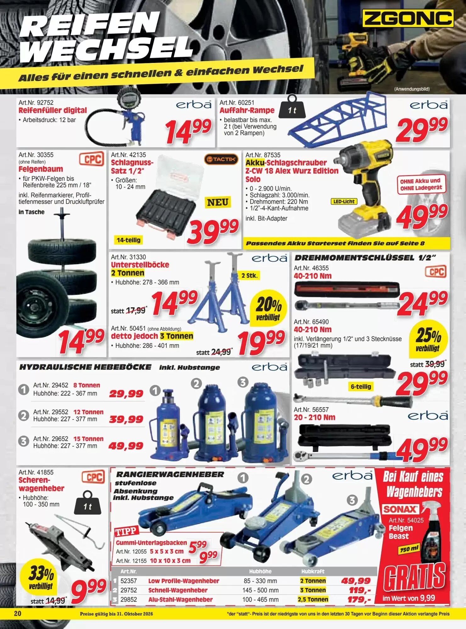 Zgonc Flugblatt (ab 01.10.2026) - Angebote und Prospekt - Seite 20