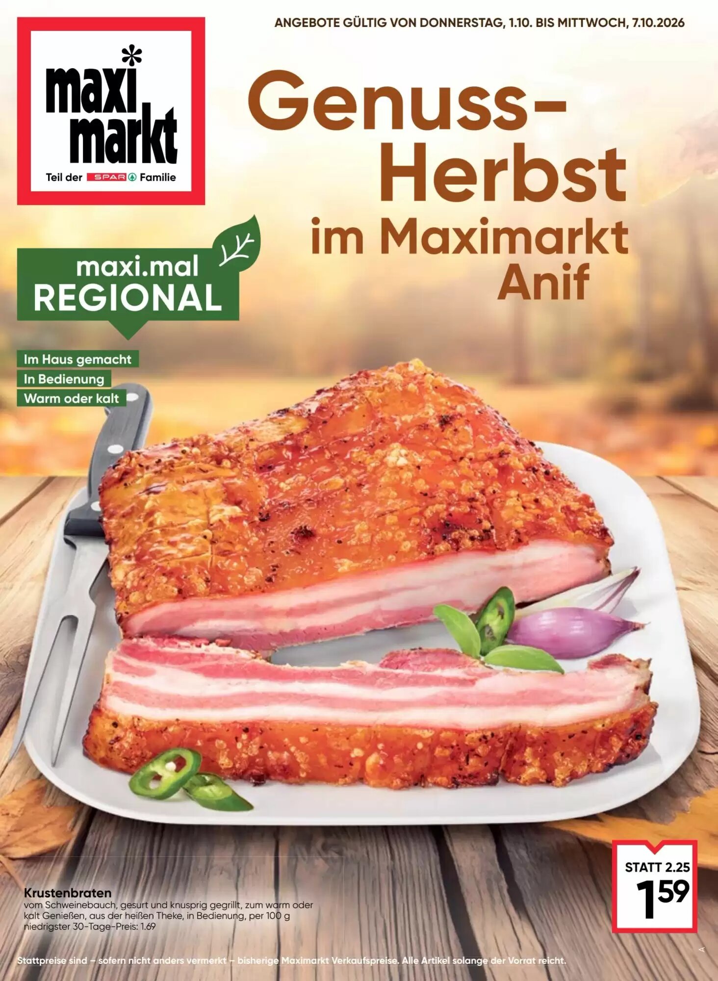 Maximarkt Flugblatt (ab 01.10.2026) - Angebote und Prospekt - Seite 1