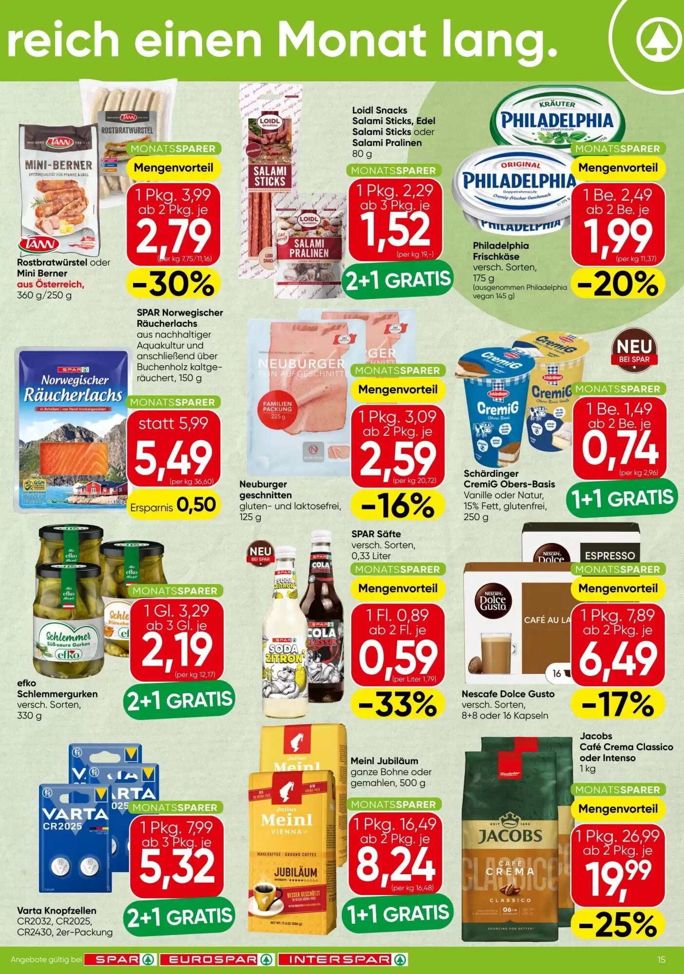 Spar Flugblatt (ab 01.10.2026) - Angebote und Prospekt - Seite 15