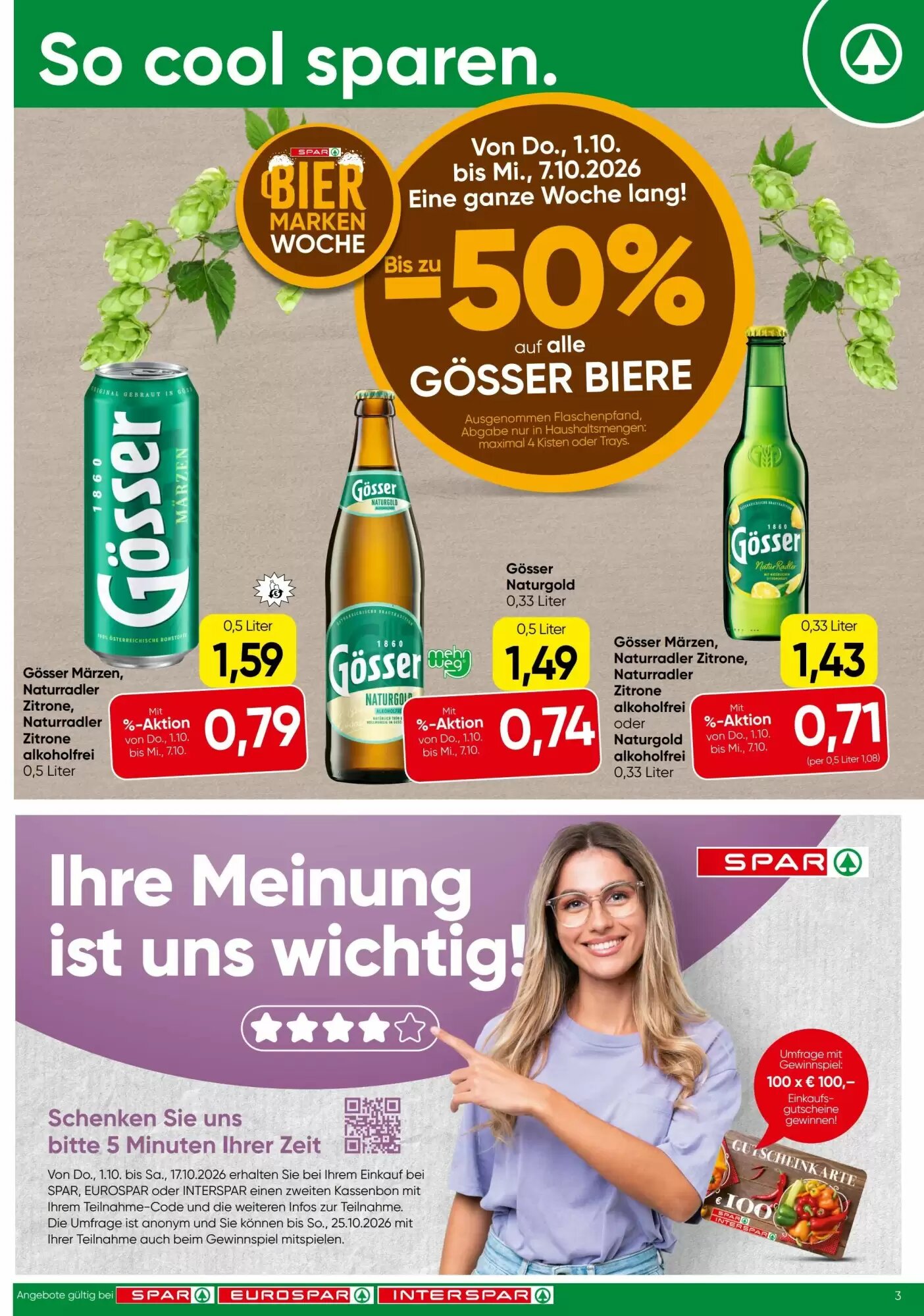 Spar Flugblatt (ab 01.10.2026) - Angebote und Prospekt - Seite 3