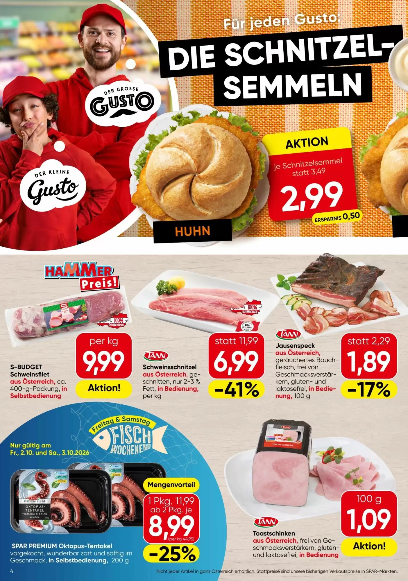 Spar Flugblatt (ab 01.10.2026) - Angebote und Prospekt - Seite 4