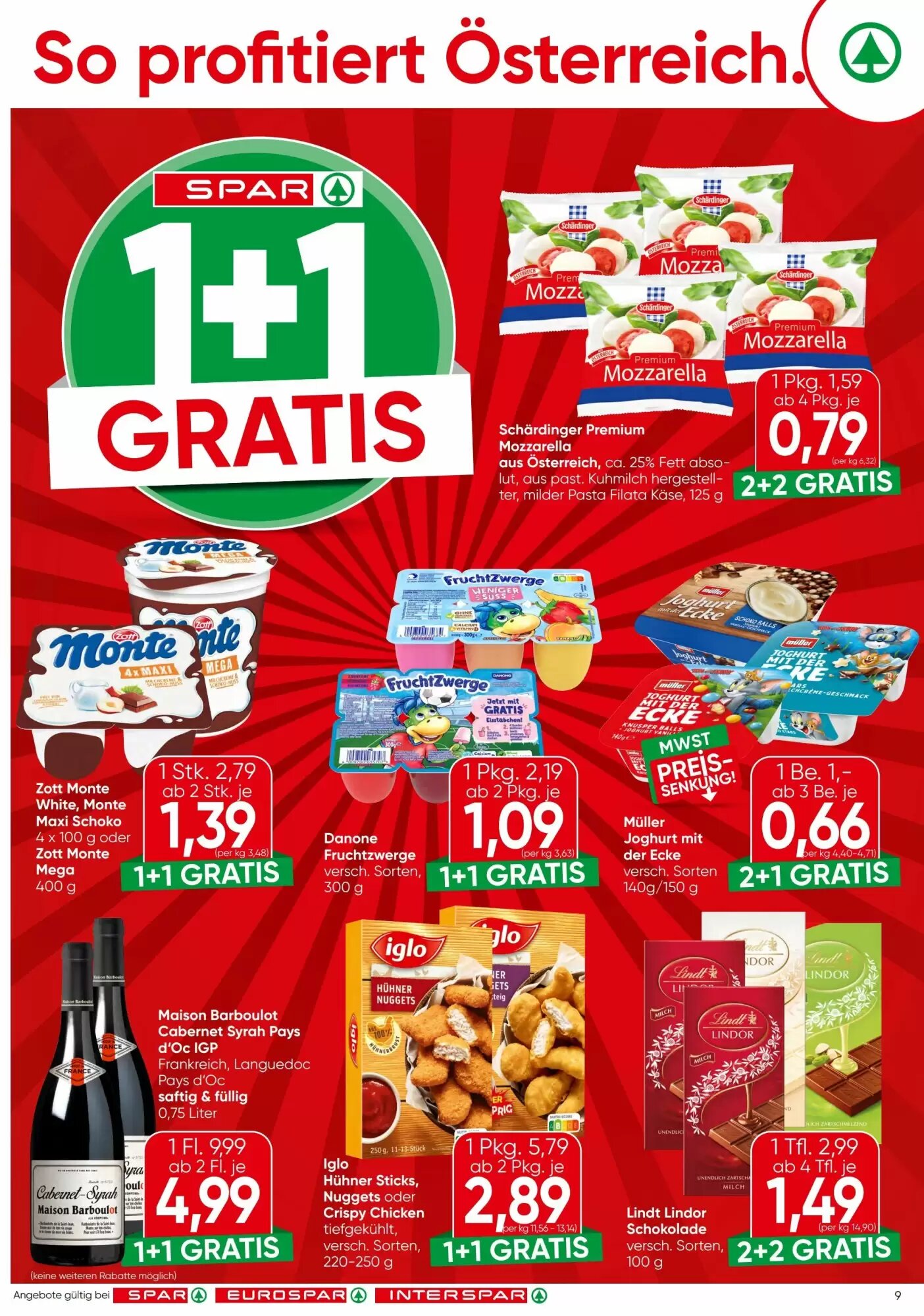 Spar Flugblatt (ab 01.10.2026) - Angebote und Prospekt - Seite 9