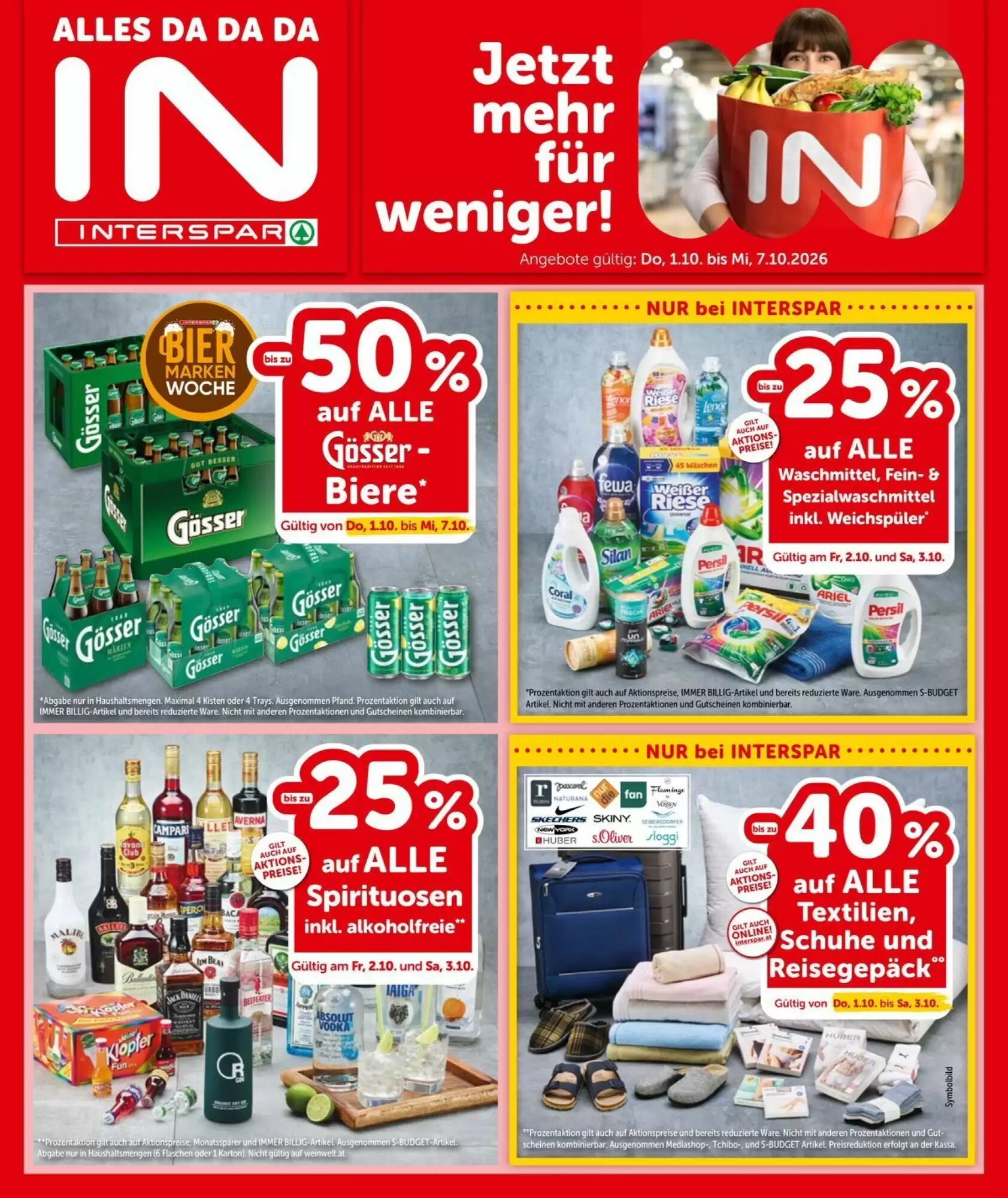 Interspar Flugblatt (ab 01.10.2026) - Angebote und Prospekt - Seite 1